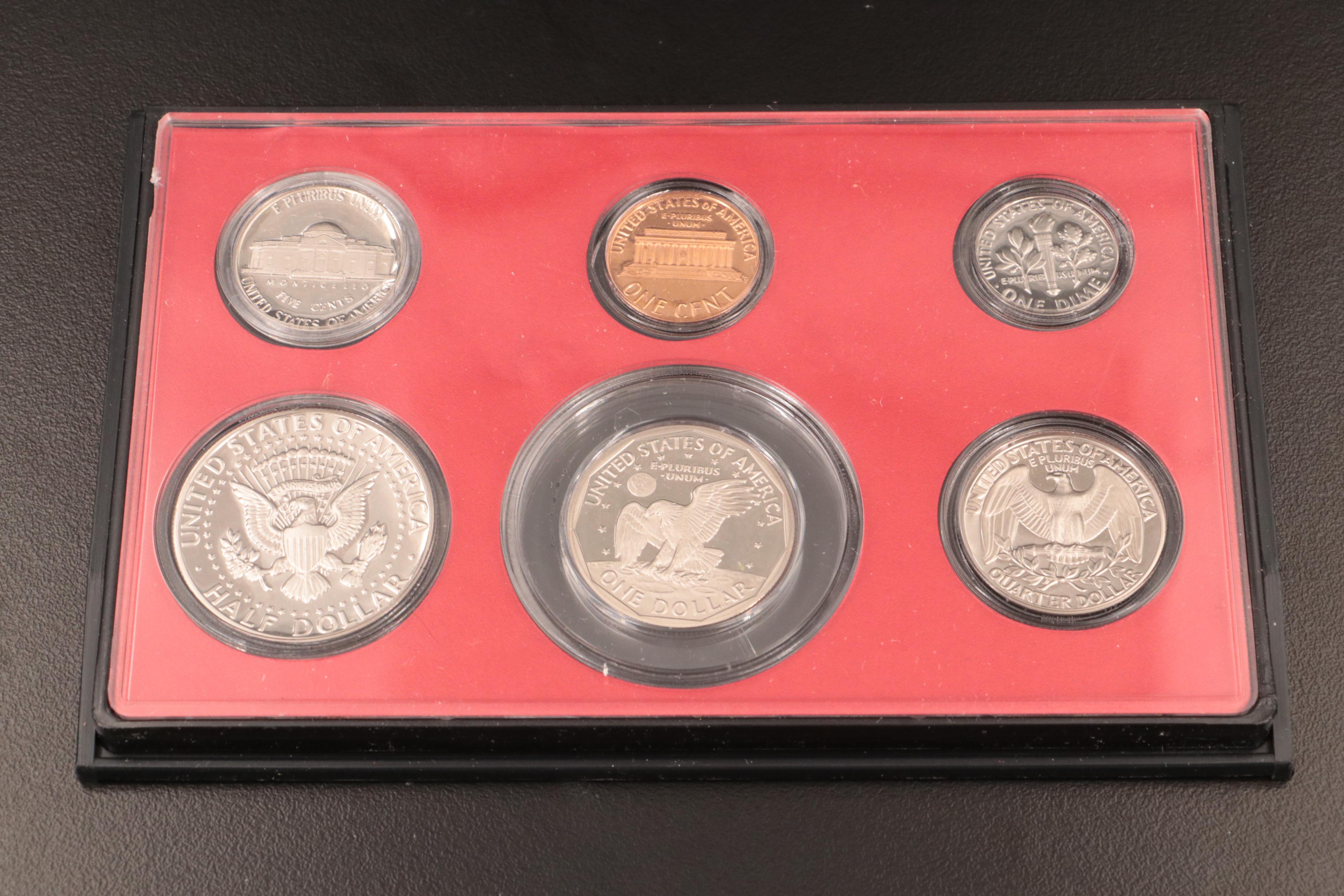 Nineteen U.S. Mint Proof Sets, 1969–1987