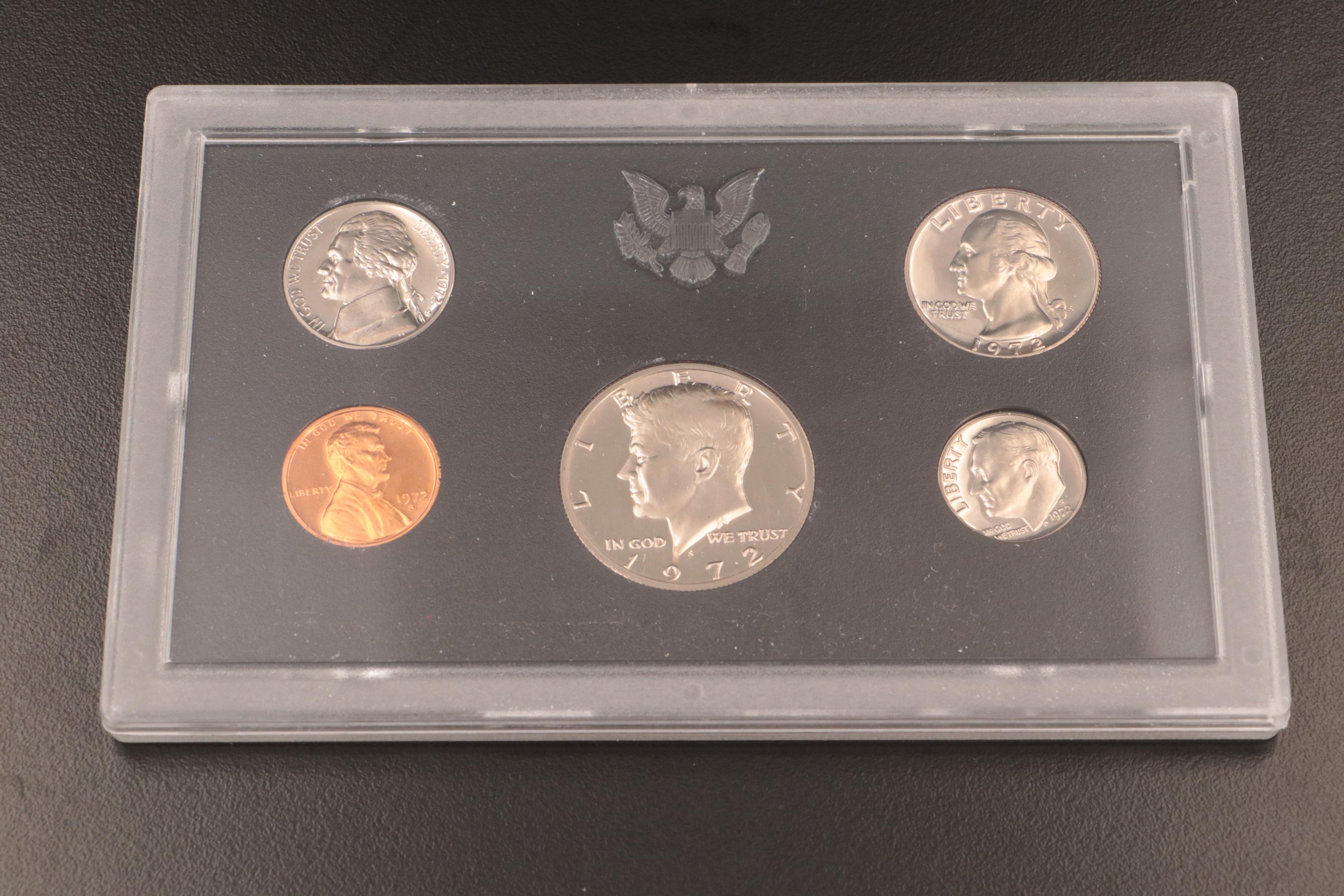 Nineteen U.S. Mint Proof Sets, 1969–1987