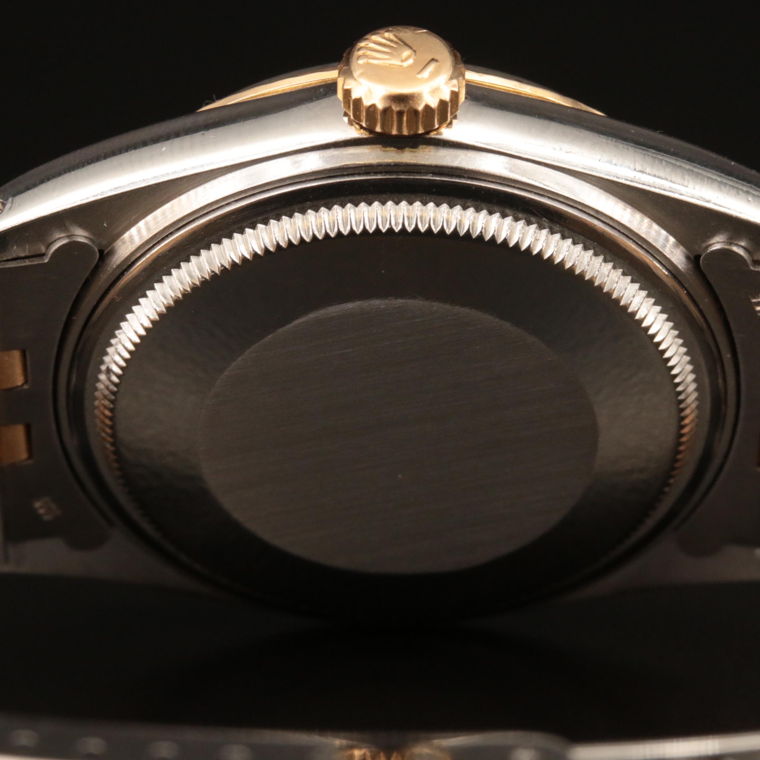 1985 Rolex 18K and Stainless Steel Oyster Perpetual Datejust Watch