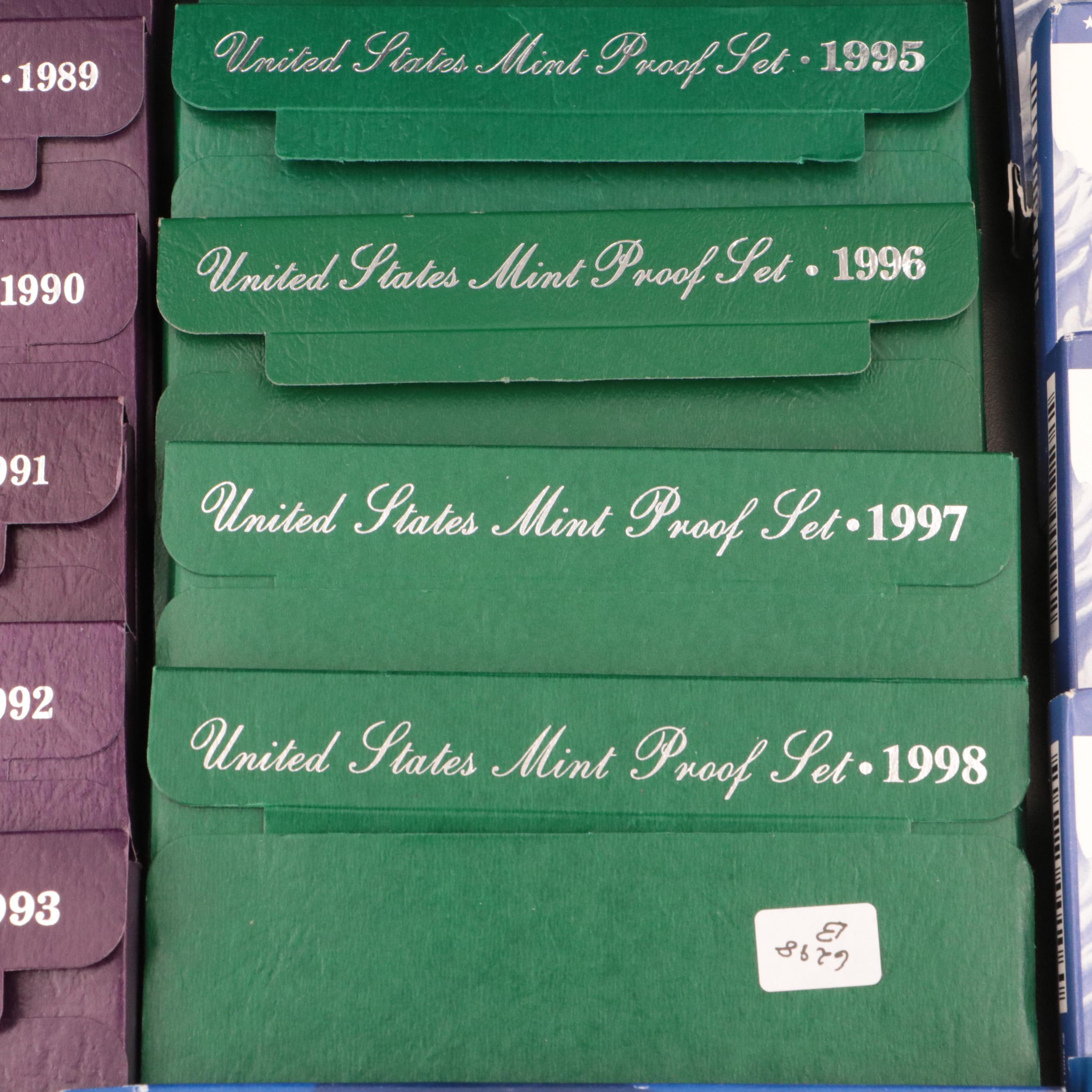 Eighteen U.S. Mint Proof Sets