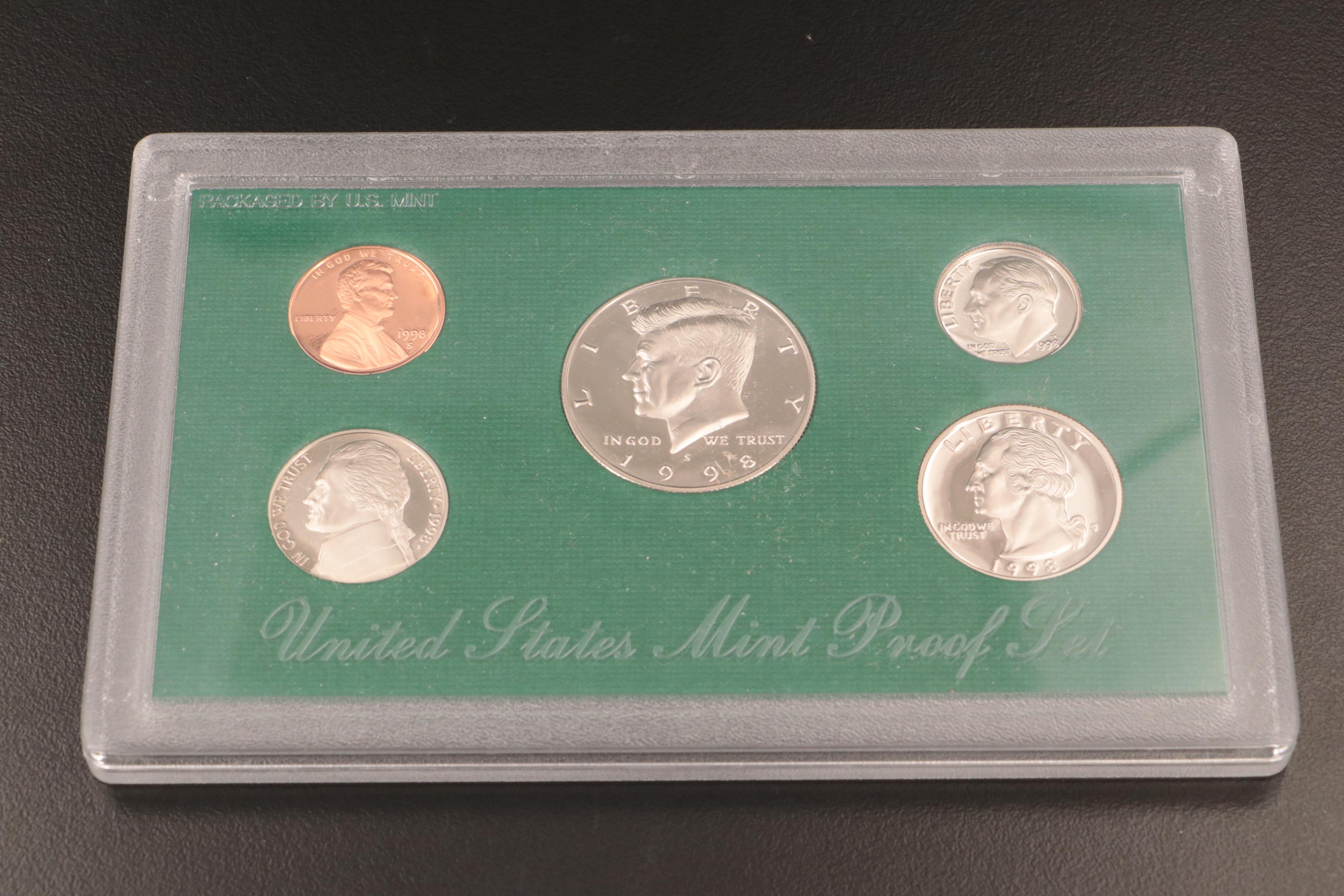 Eighteen U.S. Mint Proof Sets