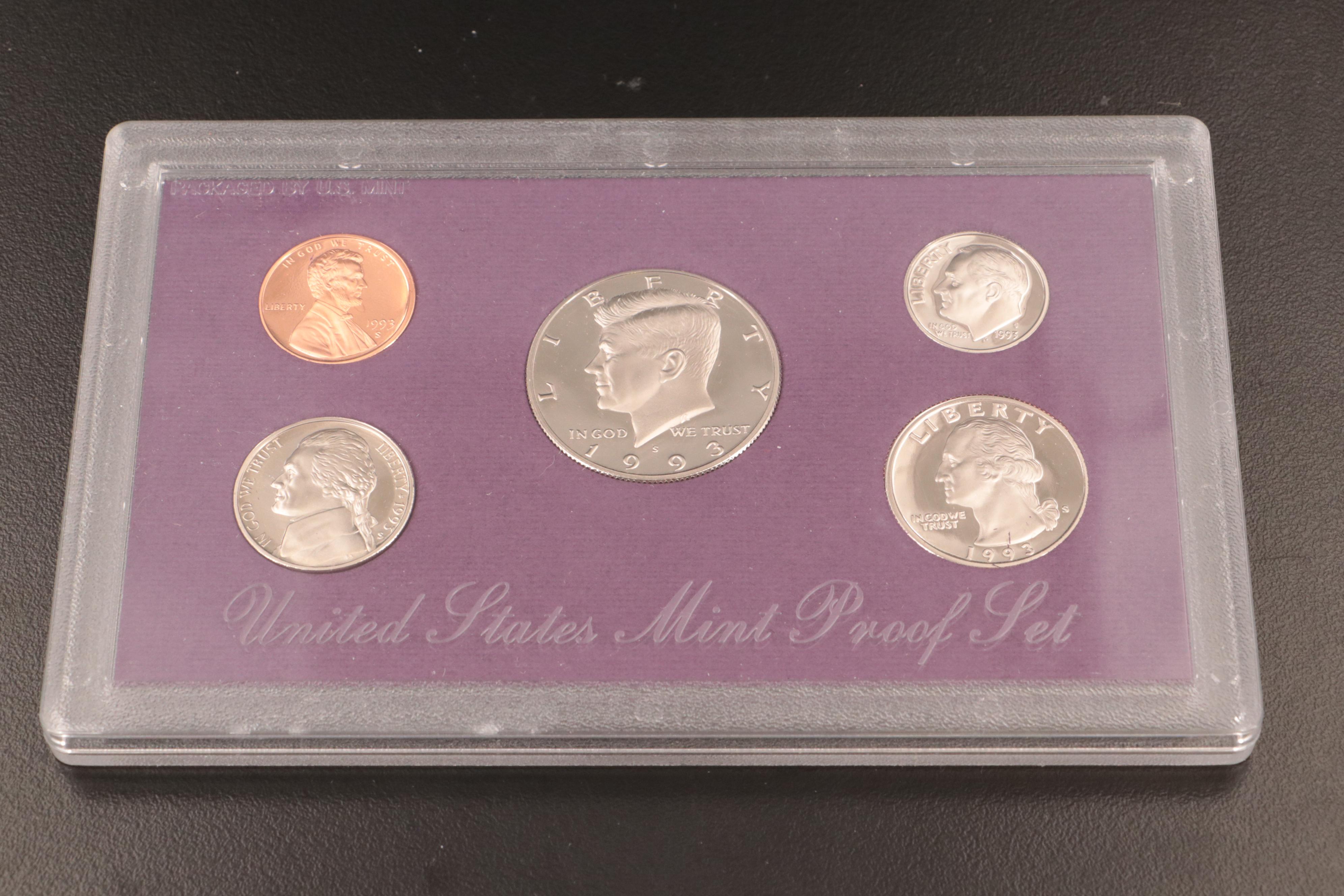 Eighteen U.S. Mint Proof Sets