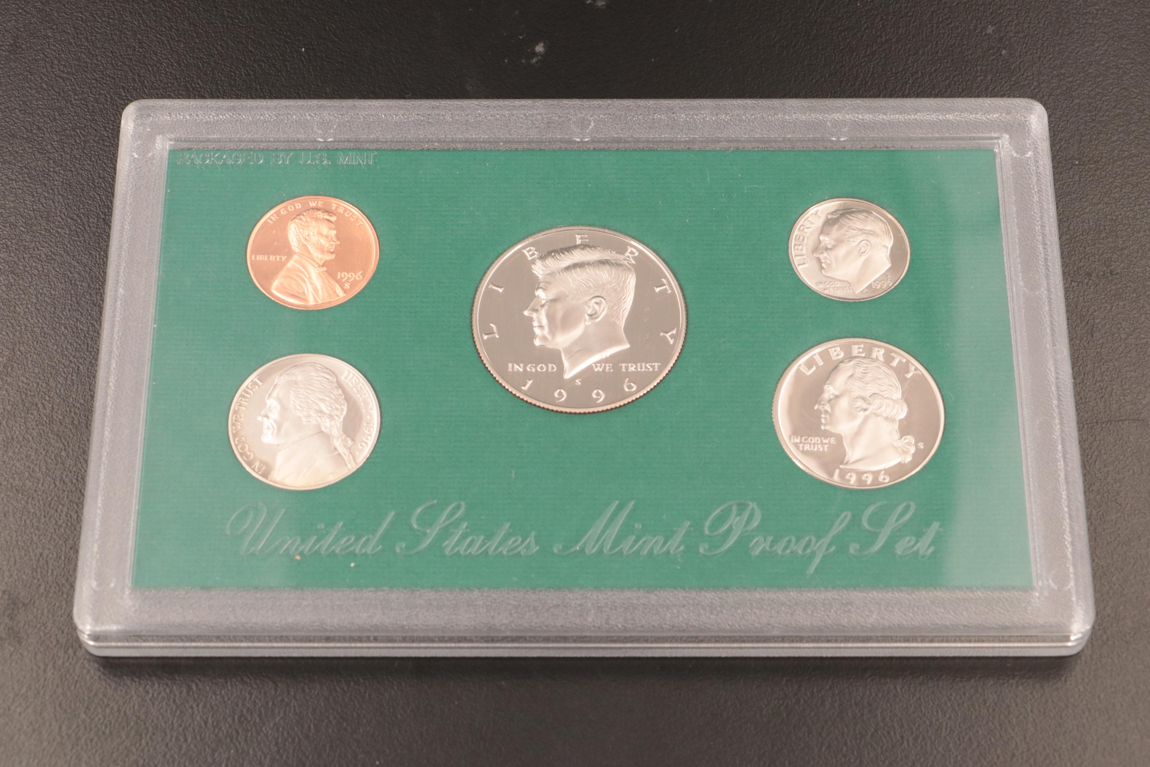Eighteen U.S. Mint Proof Sets
