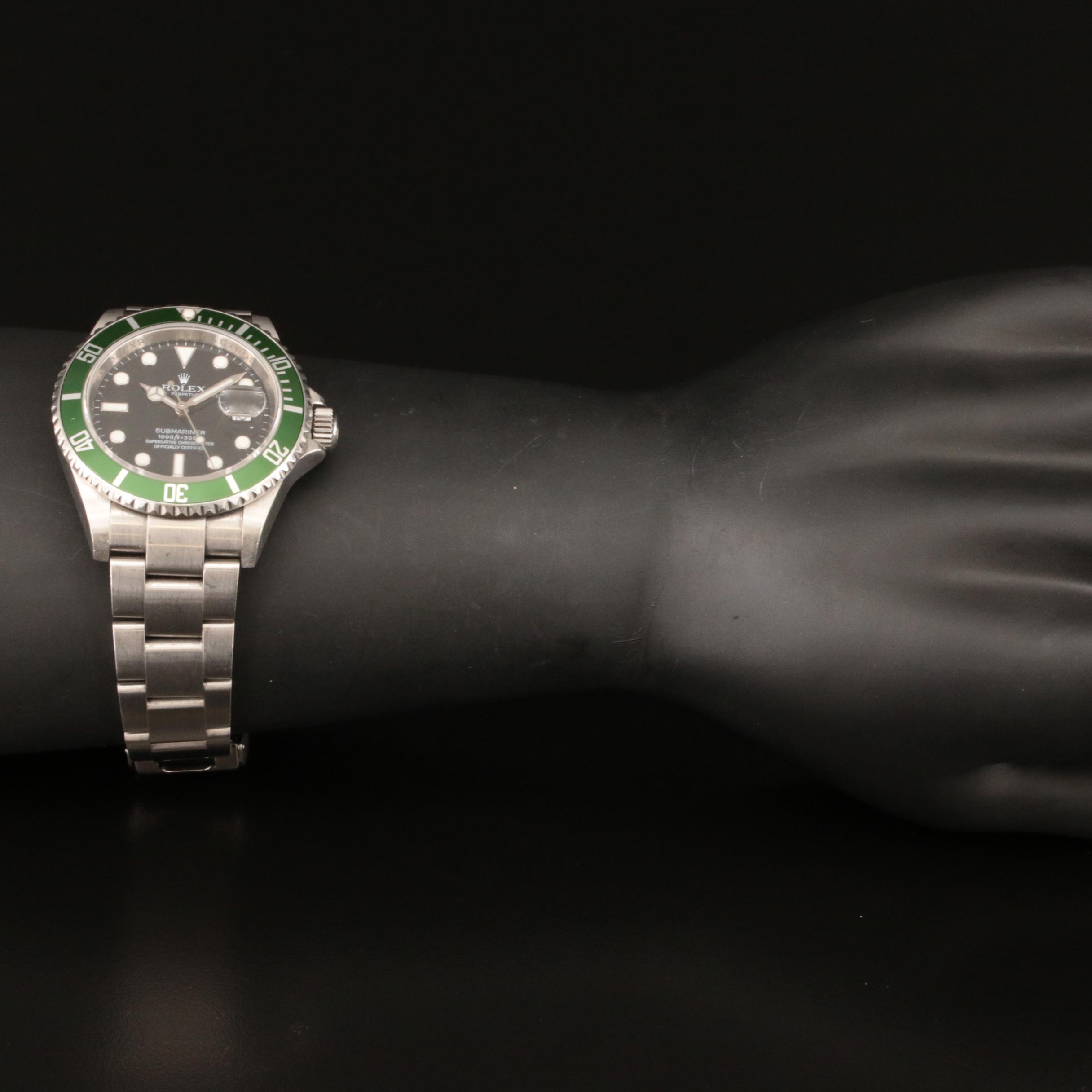 2007-2008 Rolex Submariner Green Bezel Watch "Kermit"