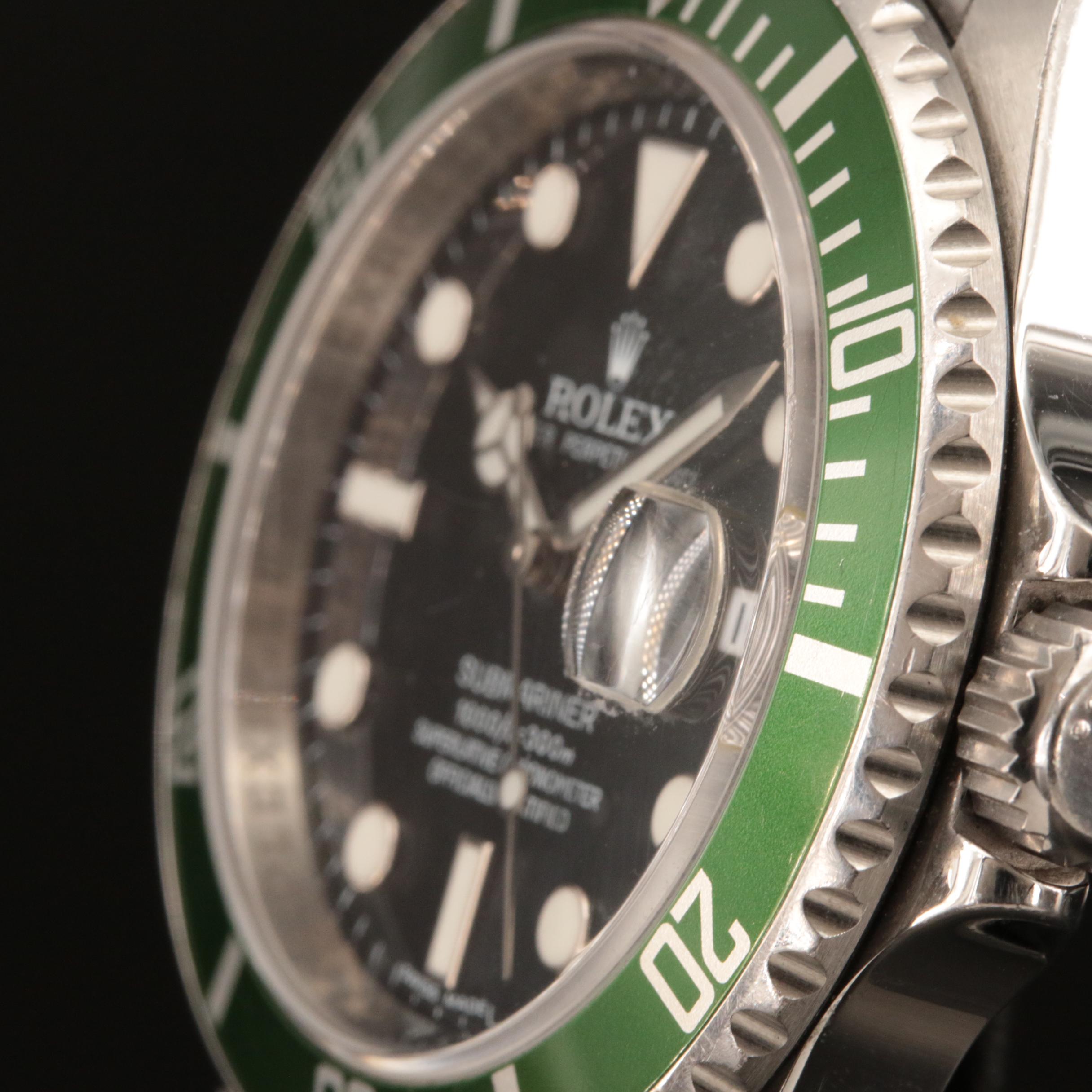 2007-2008 Rolex Submariner Green Bezel Watch "Kermit"