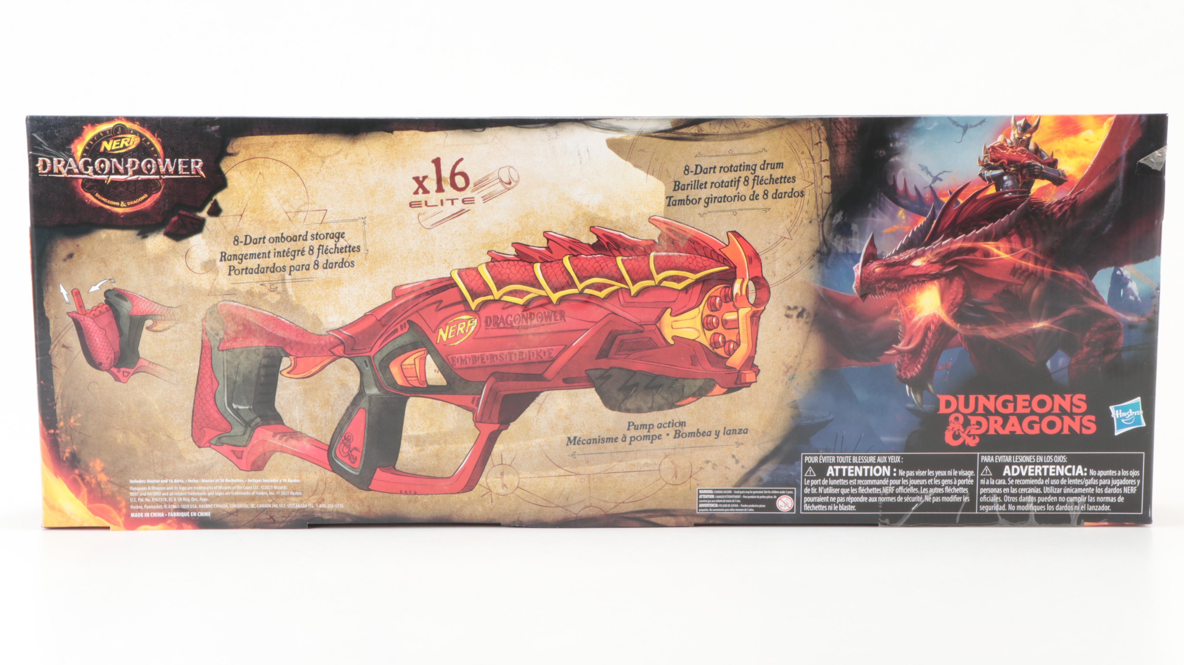 NERF Mega XL Boom Dozer and Dragonpower Emberstrike Dart Blasters