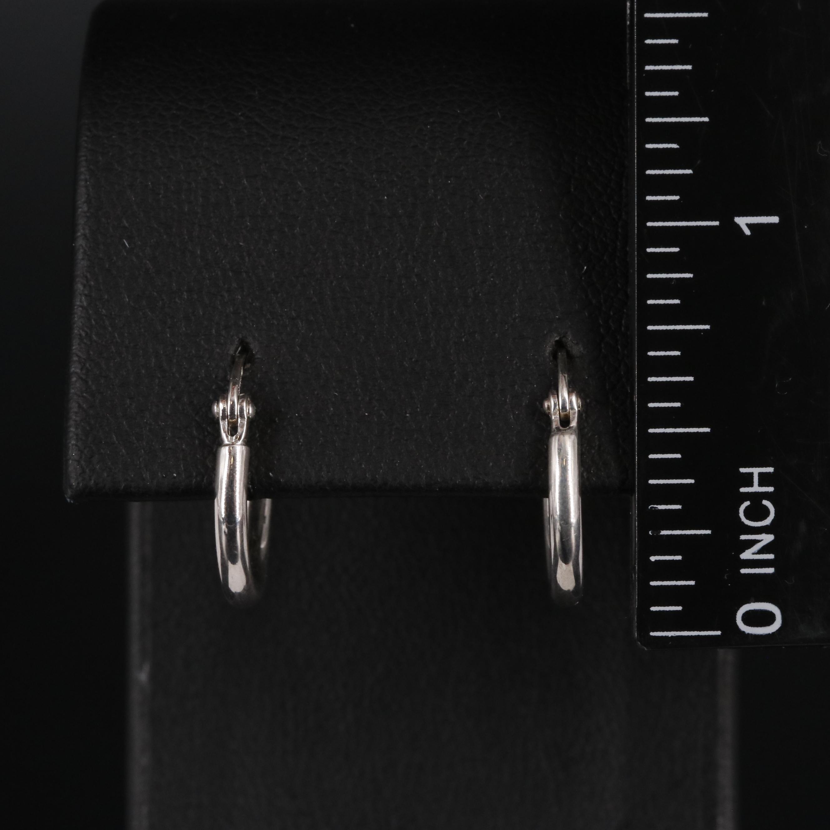 Sterling Huggie Earrings