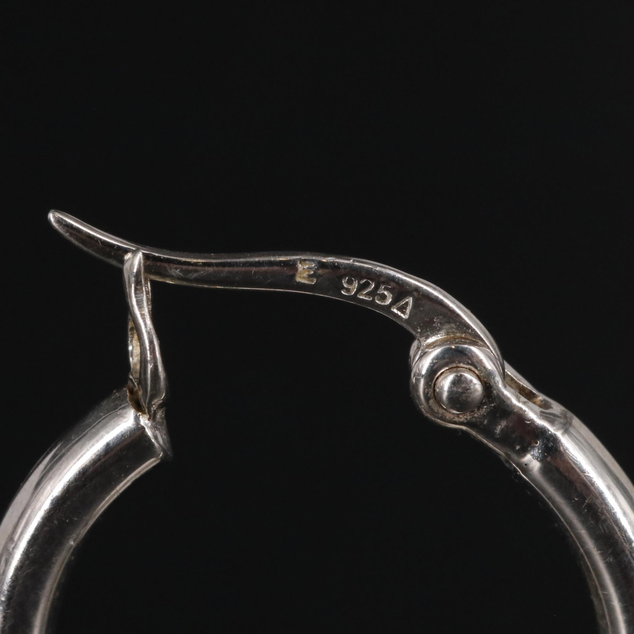 Sterling Huggie Earrings