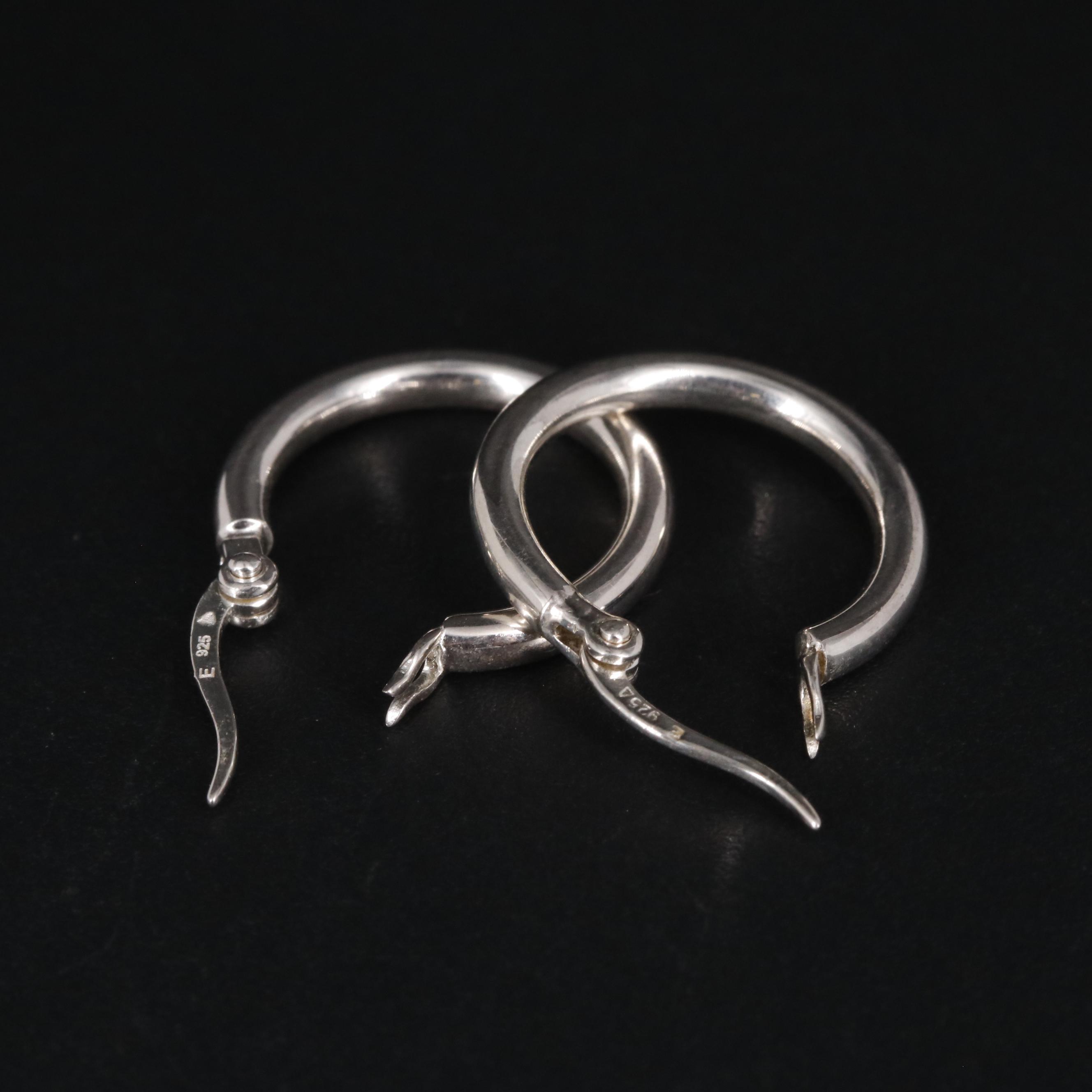 Sterling Huggie Earrings