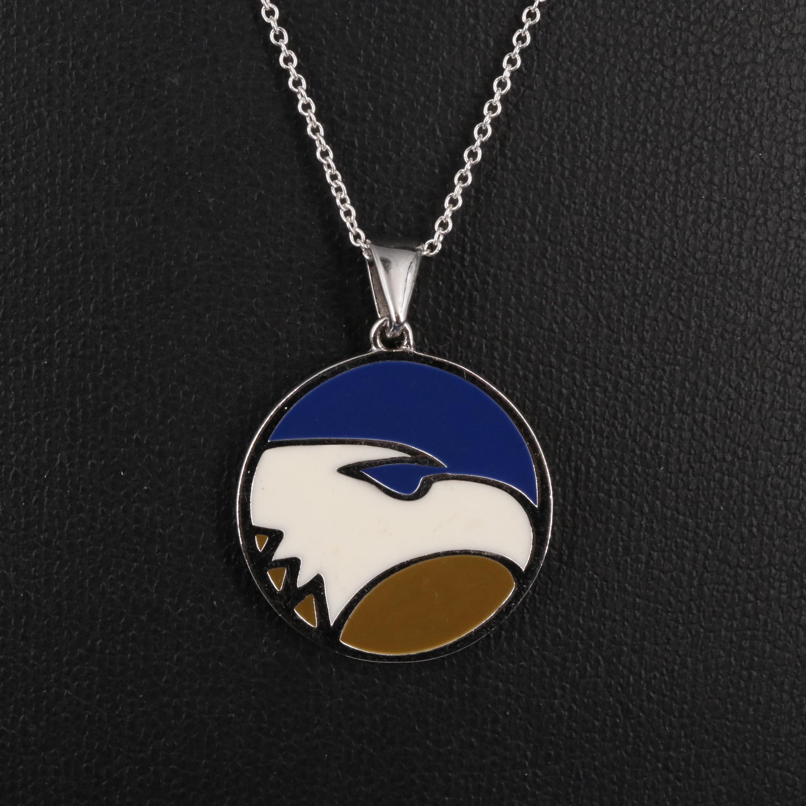 Sterling Georgia Southern Pendant Necklace