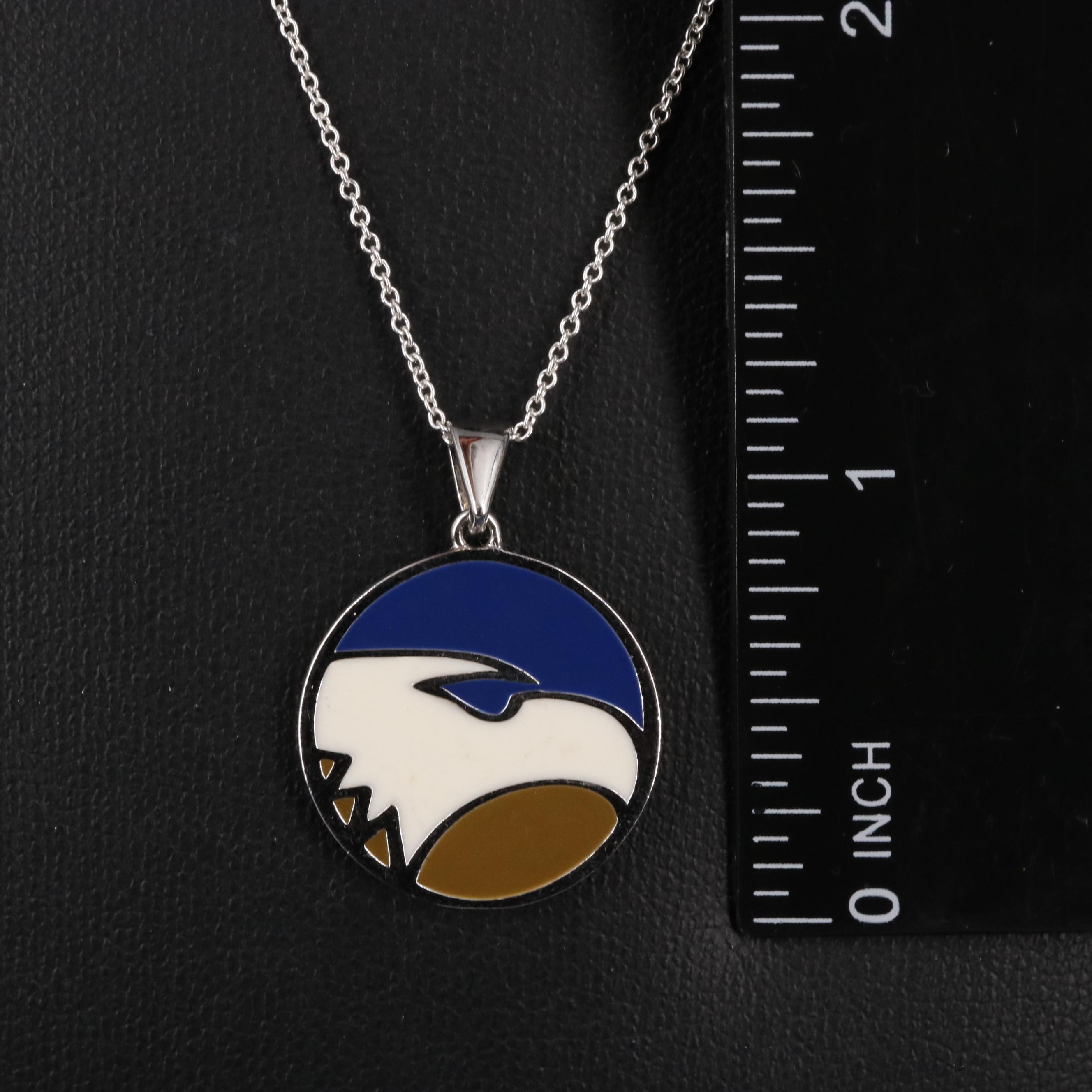 Sterling Georgia Southern Pendant Necklace