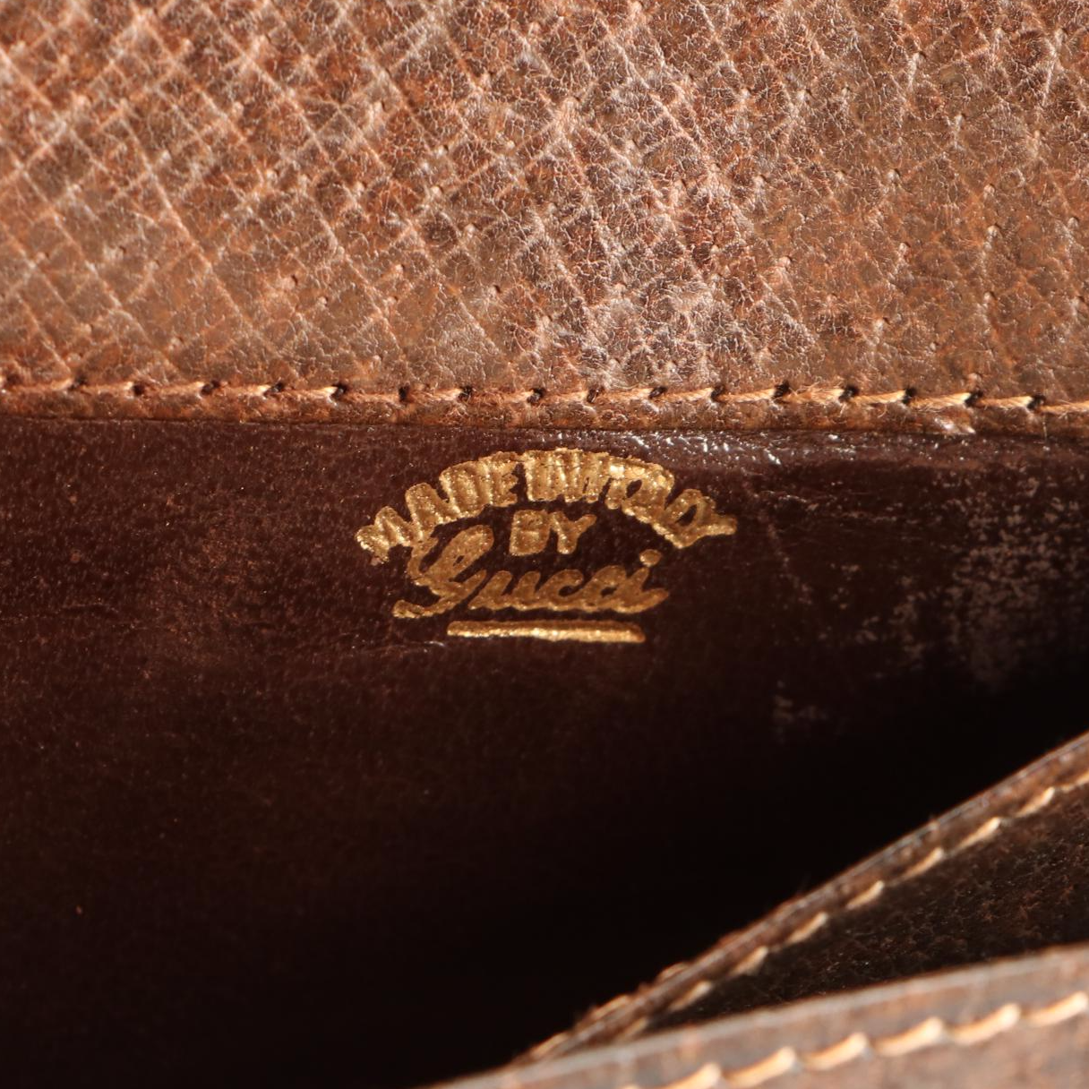 Gucci G Horsebit Clasp Wallet in Cinghiale Leather with Box