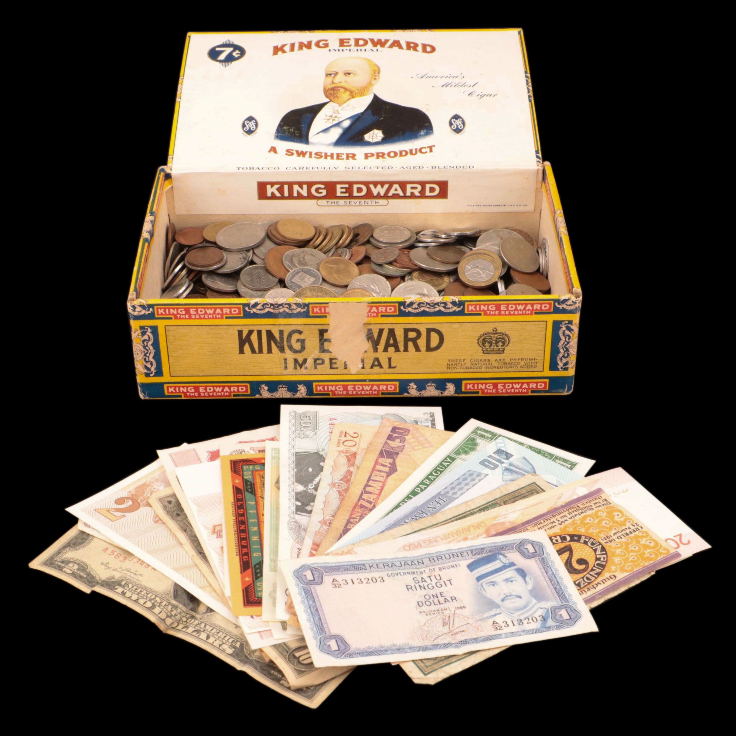 Over 520 Foreign Coins and 25 Foreign Currency Notes