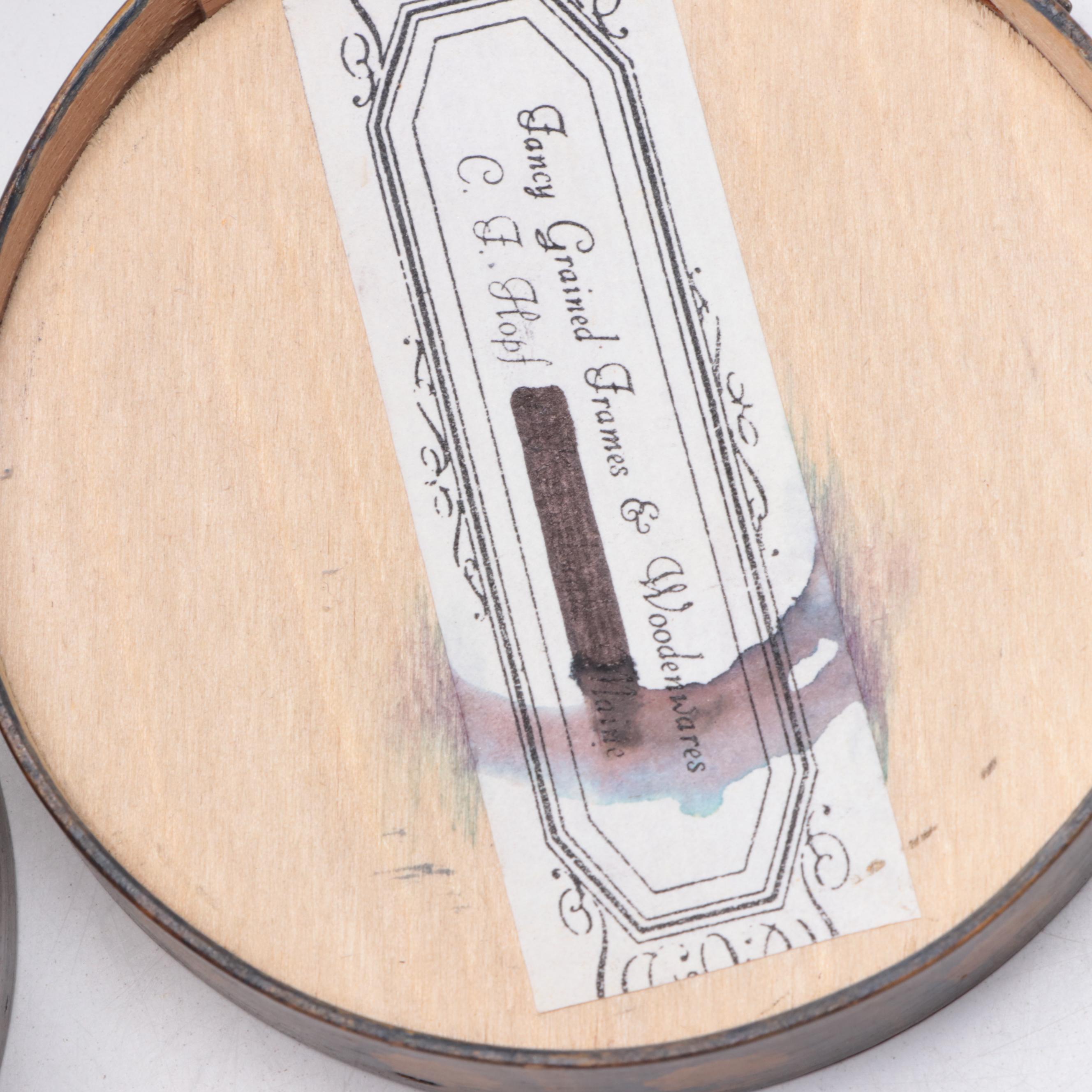 Fancy Wood Grained Boxes by C. F. Hopf with English Burl Letterbox