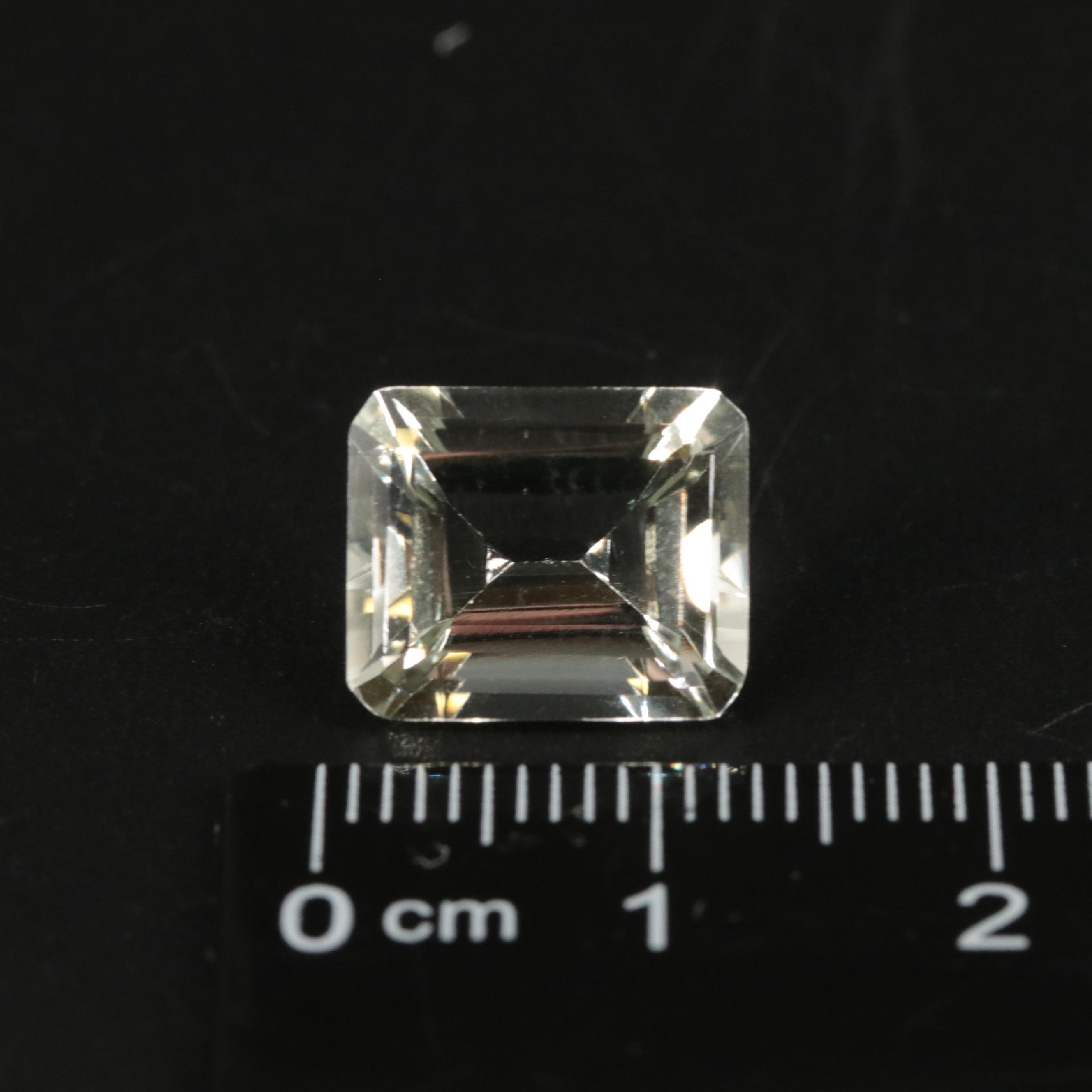 Loose 12.22 CTW Prasiolite