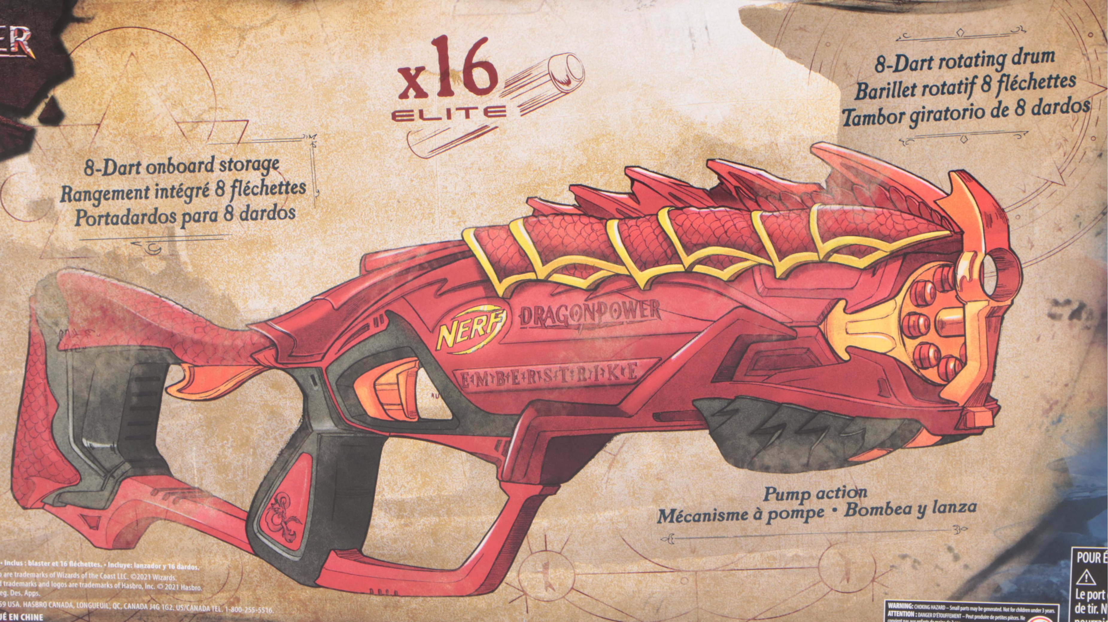 NERF DragonPower Emberstrike Toy Dart Blasters