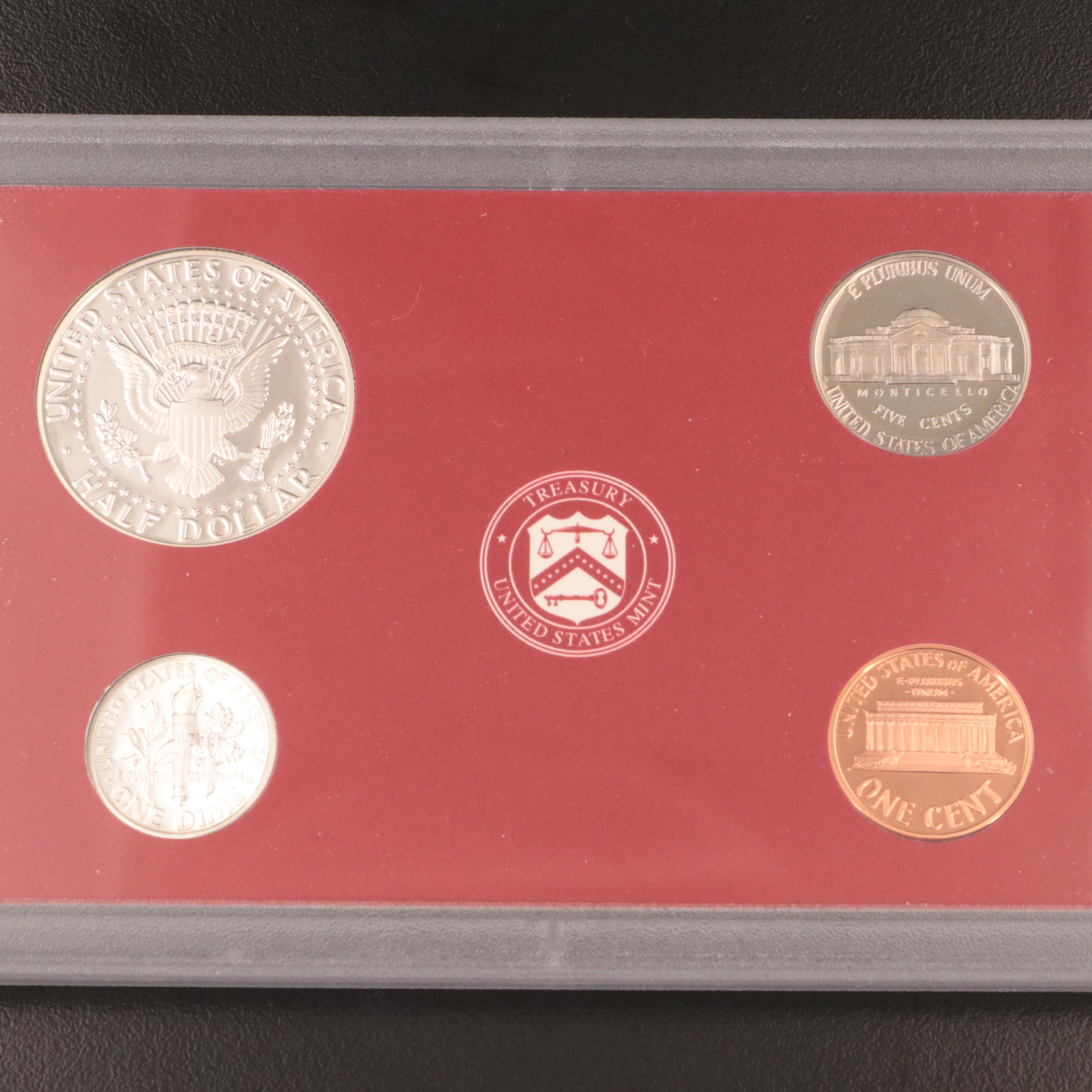 Three U.S. Mint Silver Proof Sets With a 1999 Set