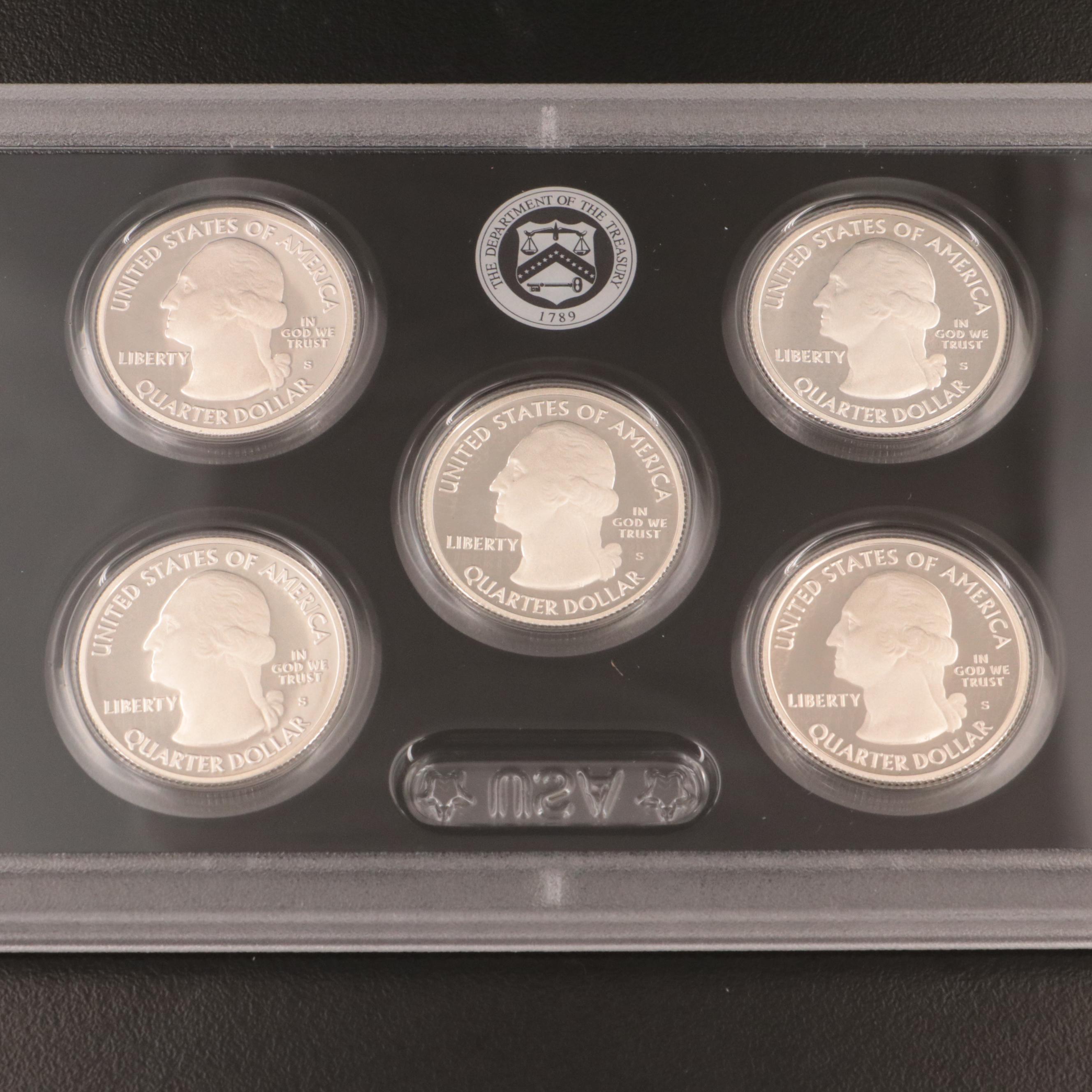 Three U.S. Mint Silver Proof Sets With a 1999 Set