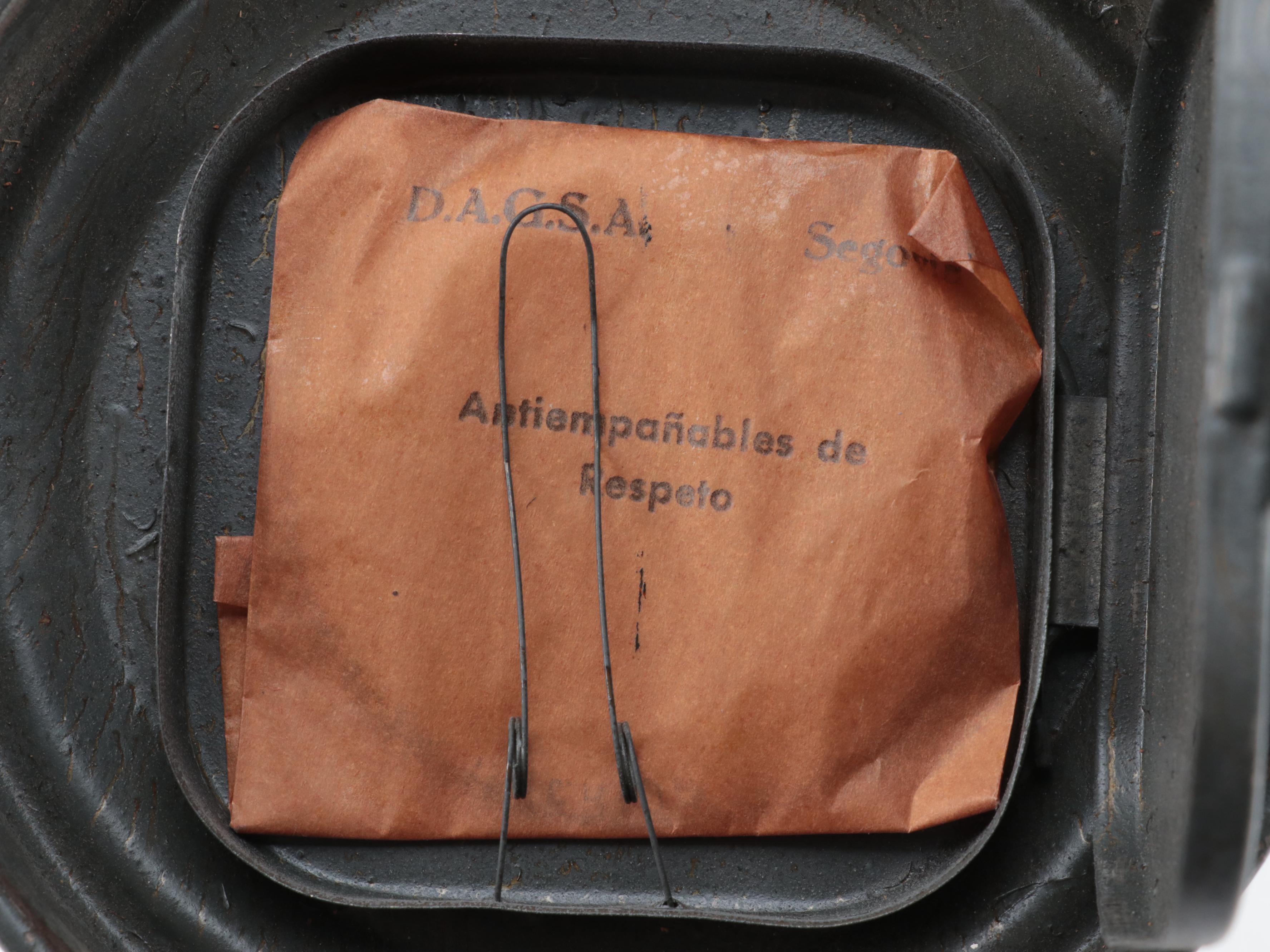 Fatra World War II Era German Civilian Gas Mask with Canister and Canteen