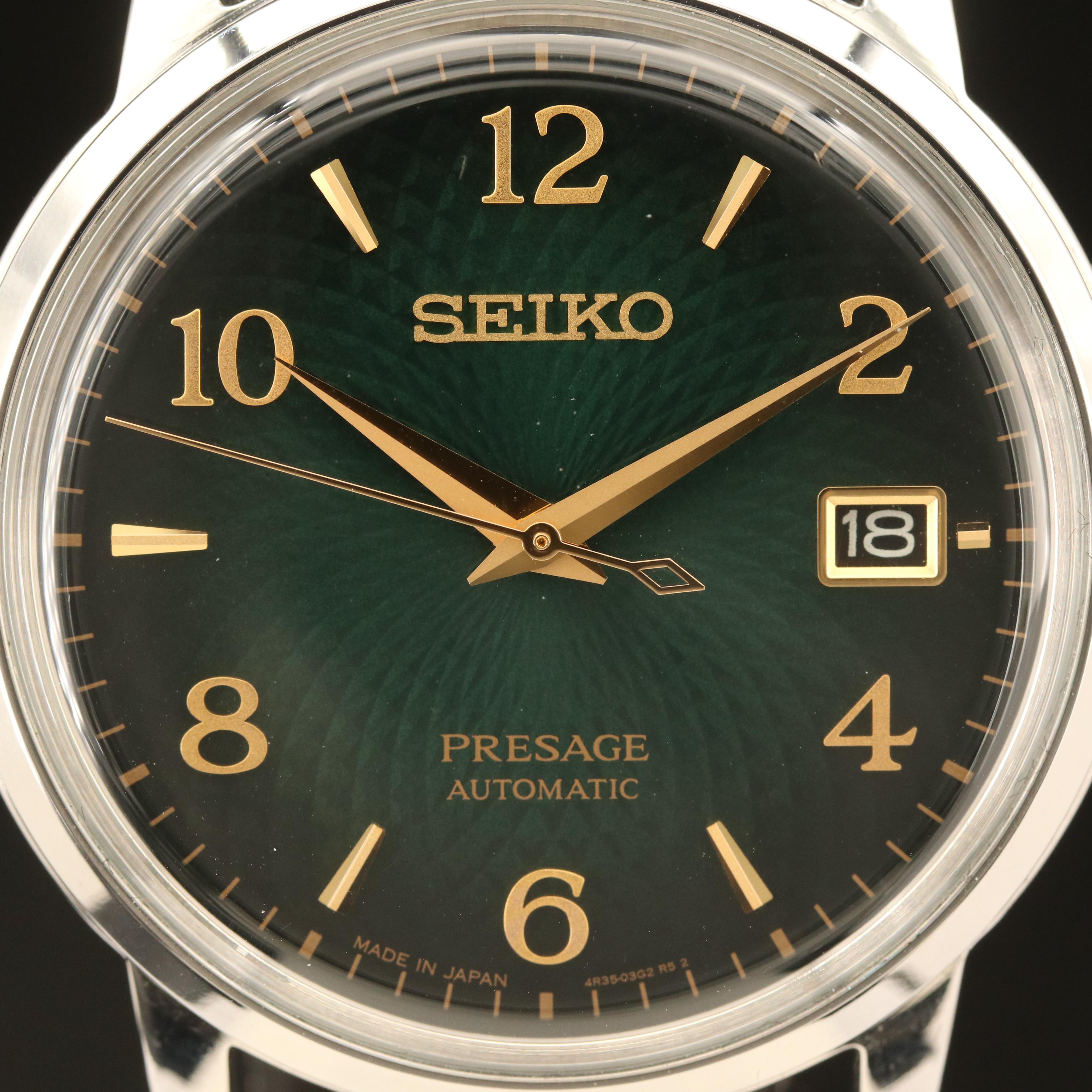 Seiko Presage "Cocktail Time" Green Automatic Watch