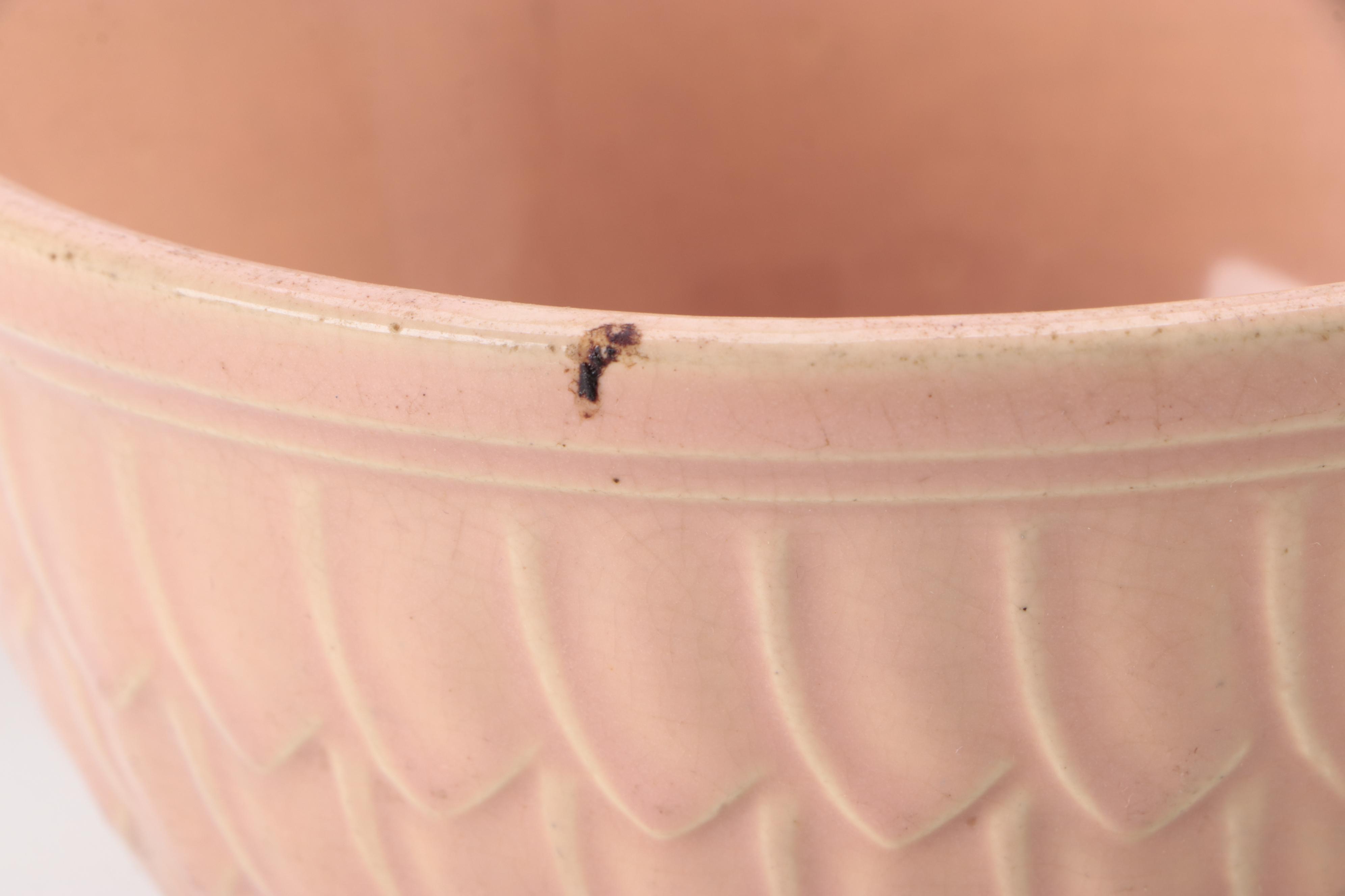 McCoy Pottery Fish Scale Pattern Ceramic Bowls, Mid-20th Century