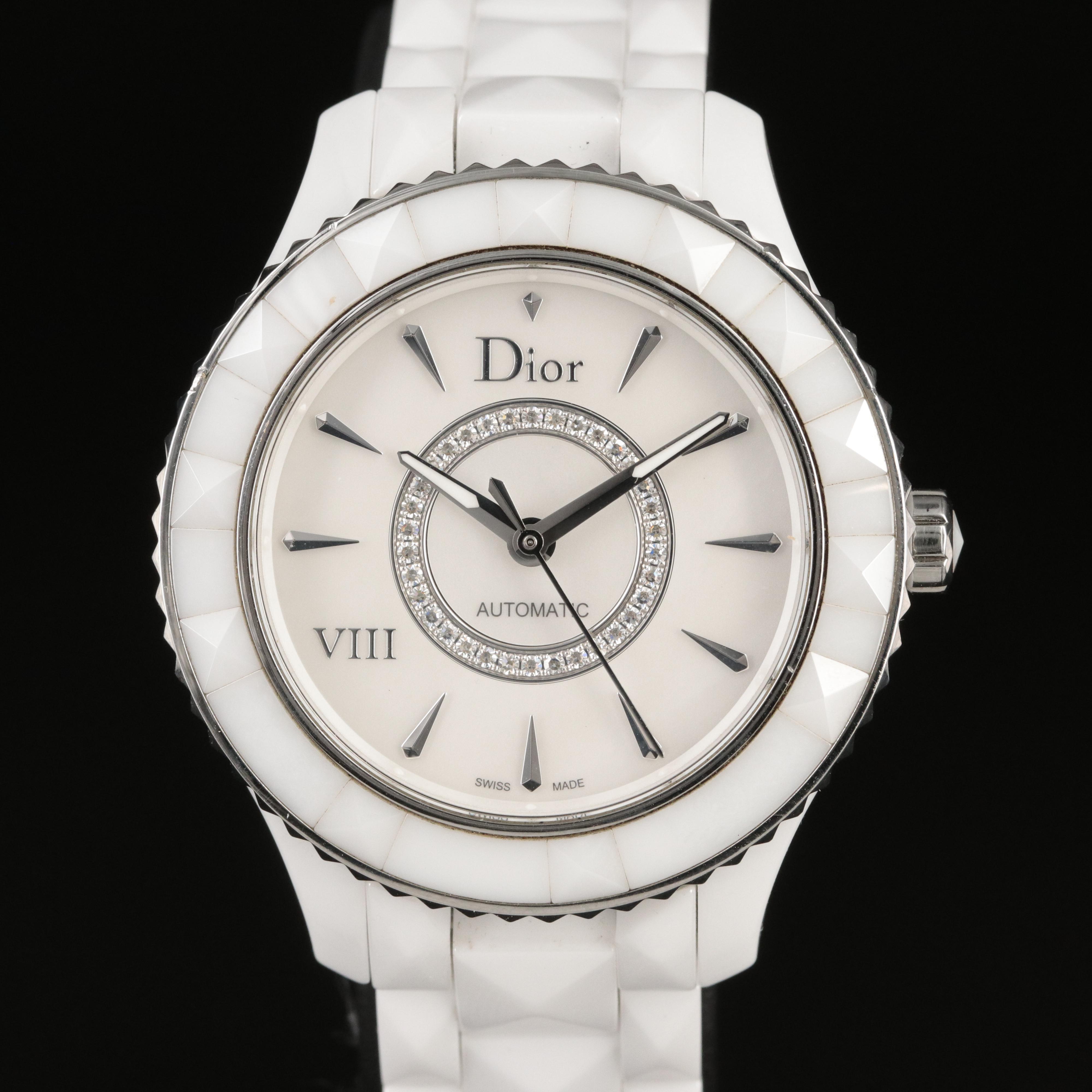 Dior VIII Diamond and Ceramic Automatic Watch