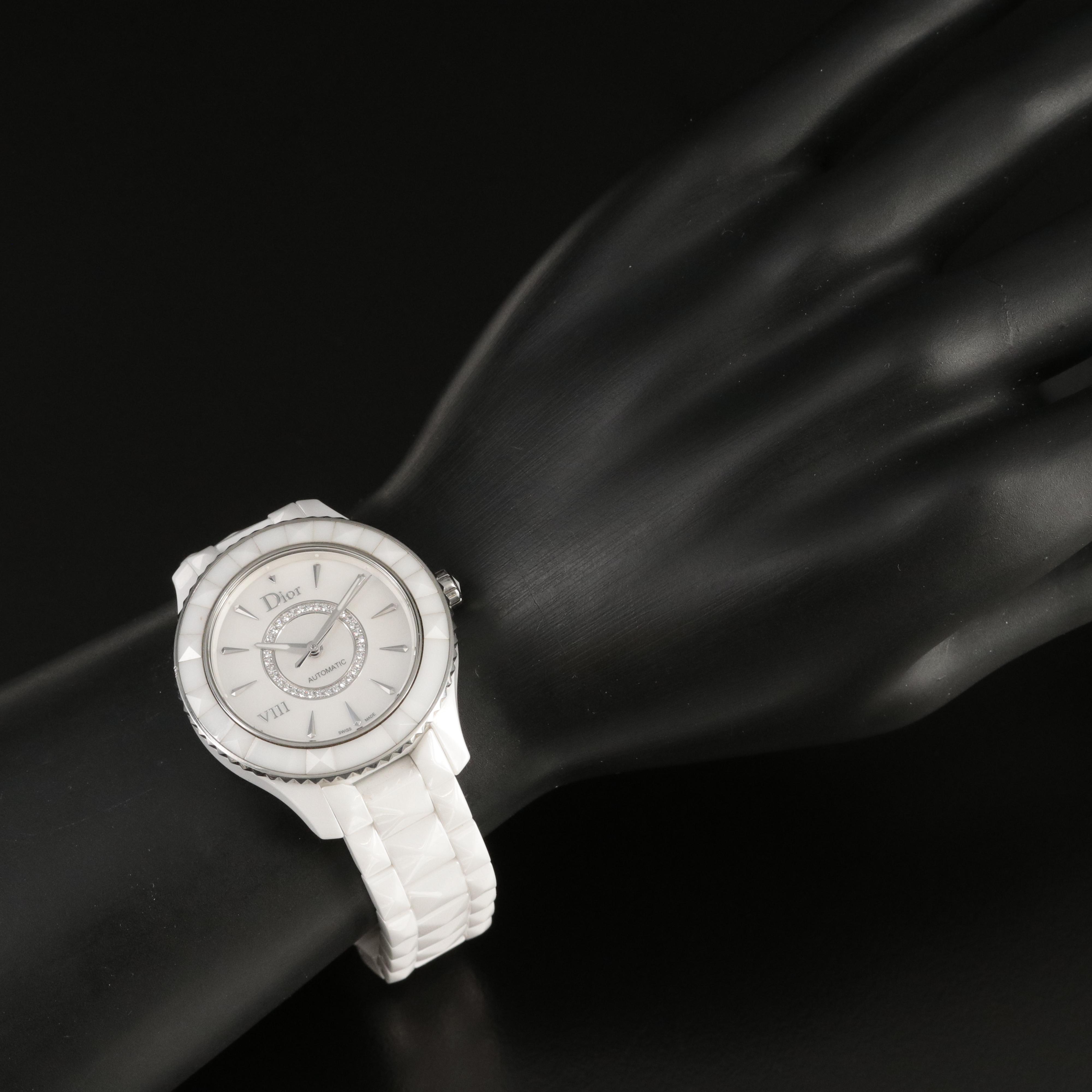 Dior VIII Diamond and Ceramic Automatic Watch