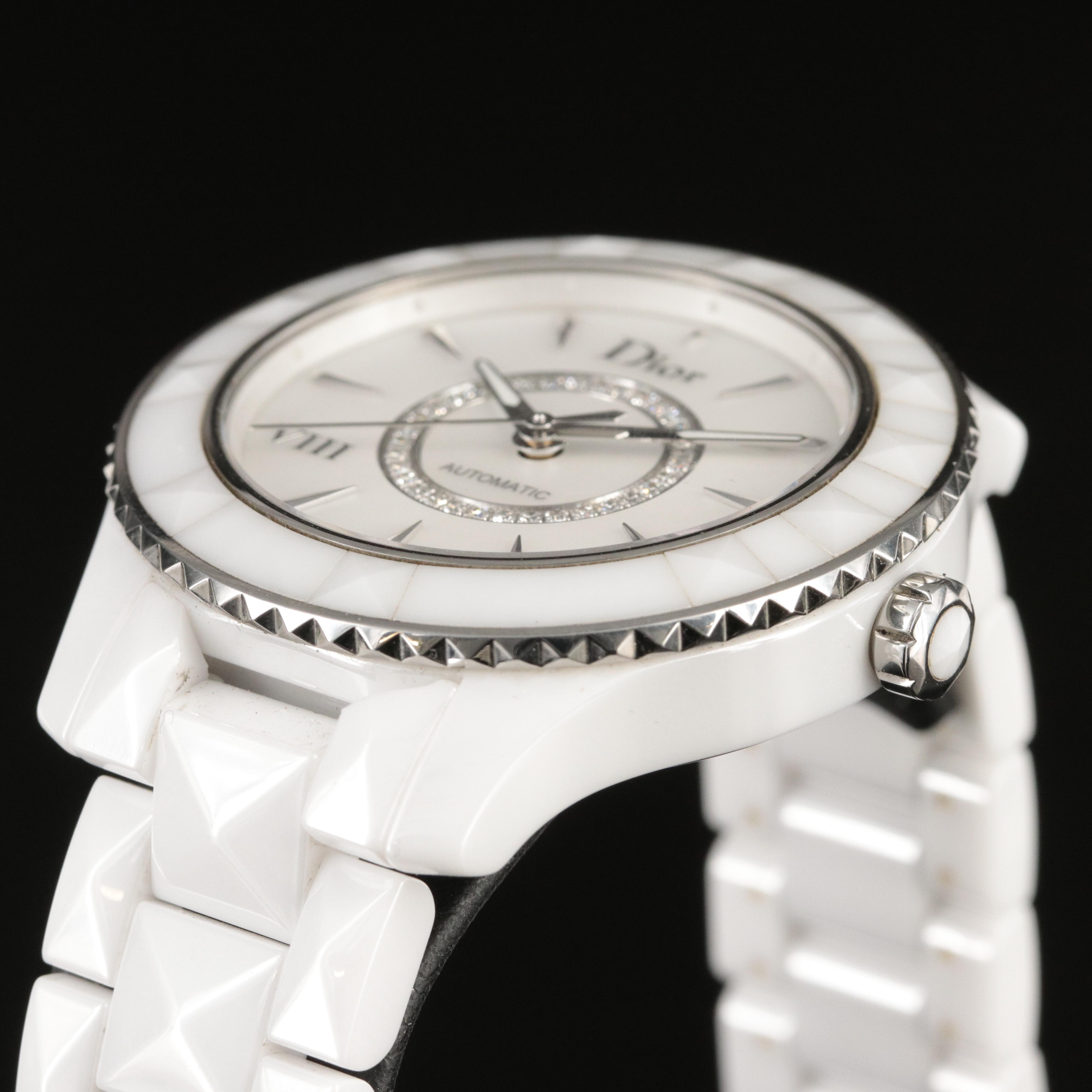 Dior VIII Diamond and Ceramic Automatic Watch