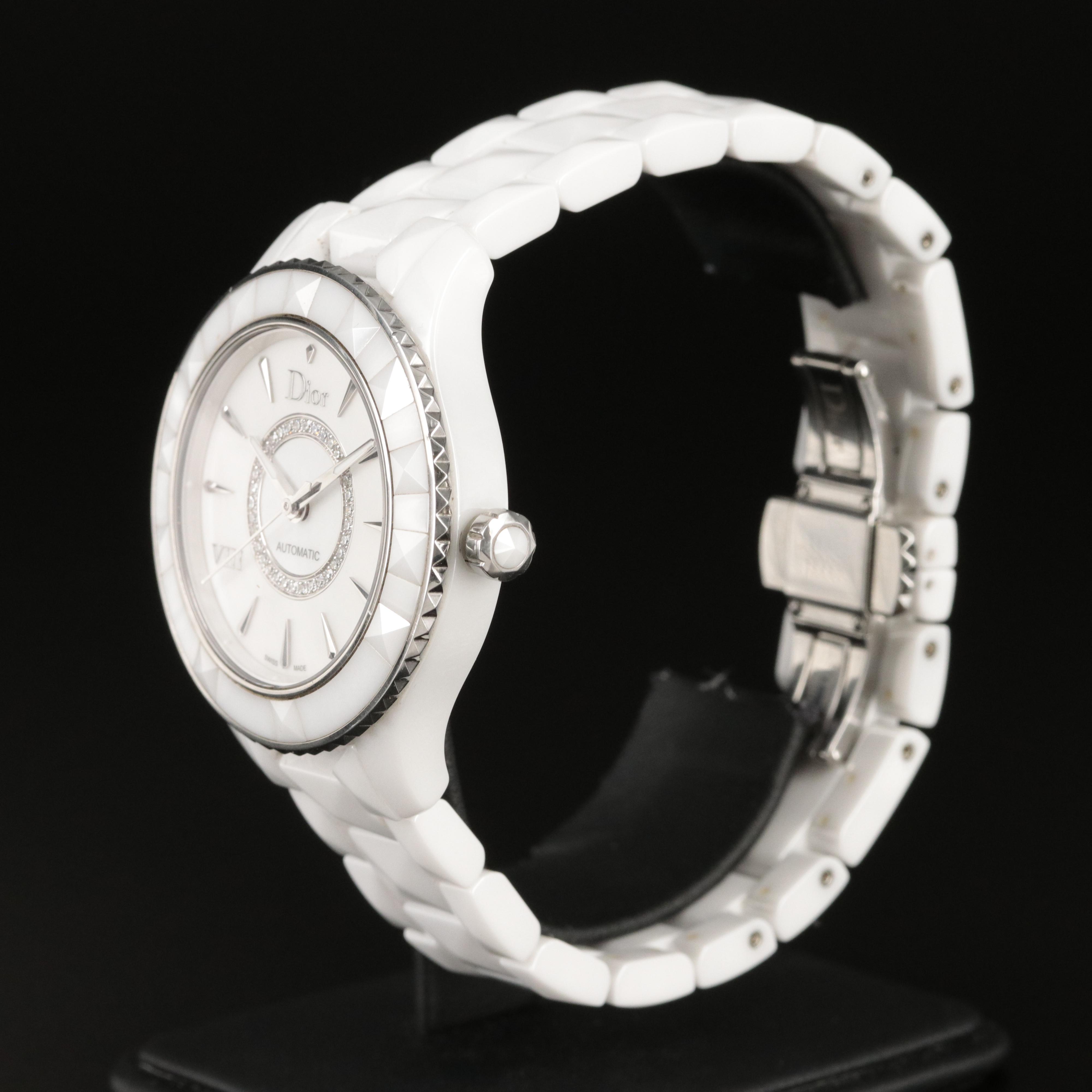 Dior VIII Diamond and Ceramic Automatic Watch