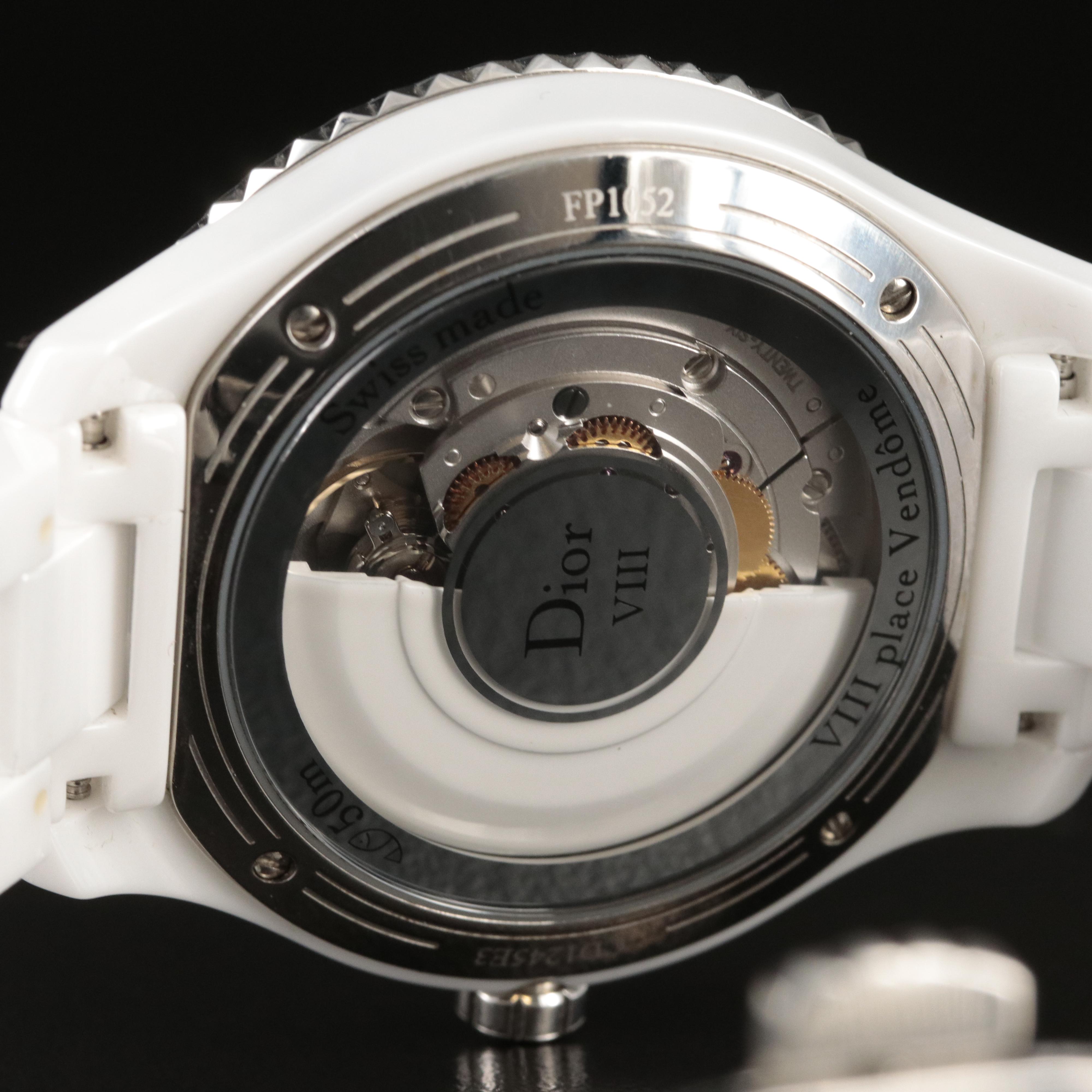 Dior VIII Diamond and Ceramic Automatic Watch