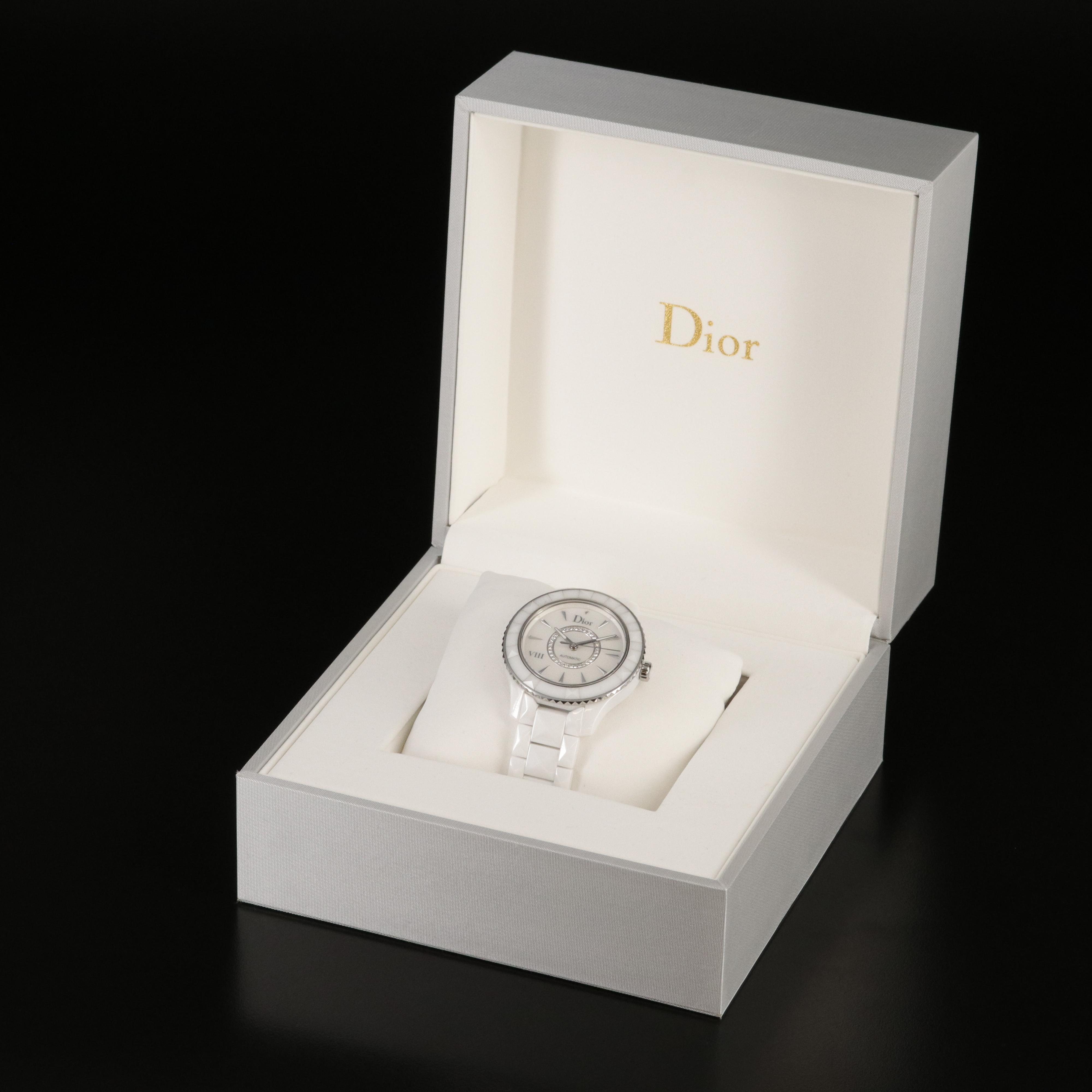 Dior VIII Diamond and Ceramic Automatic Watch