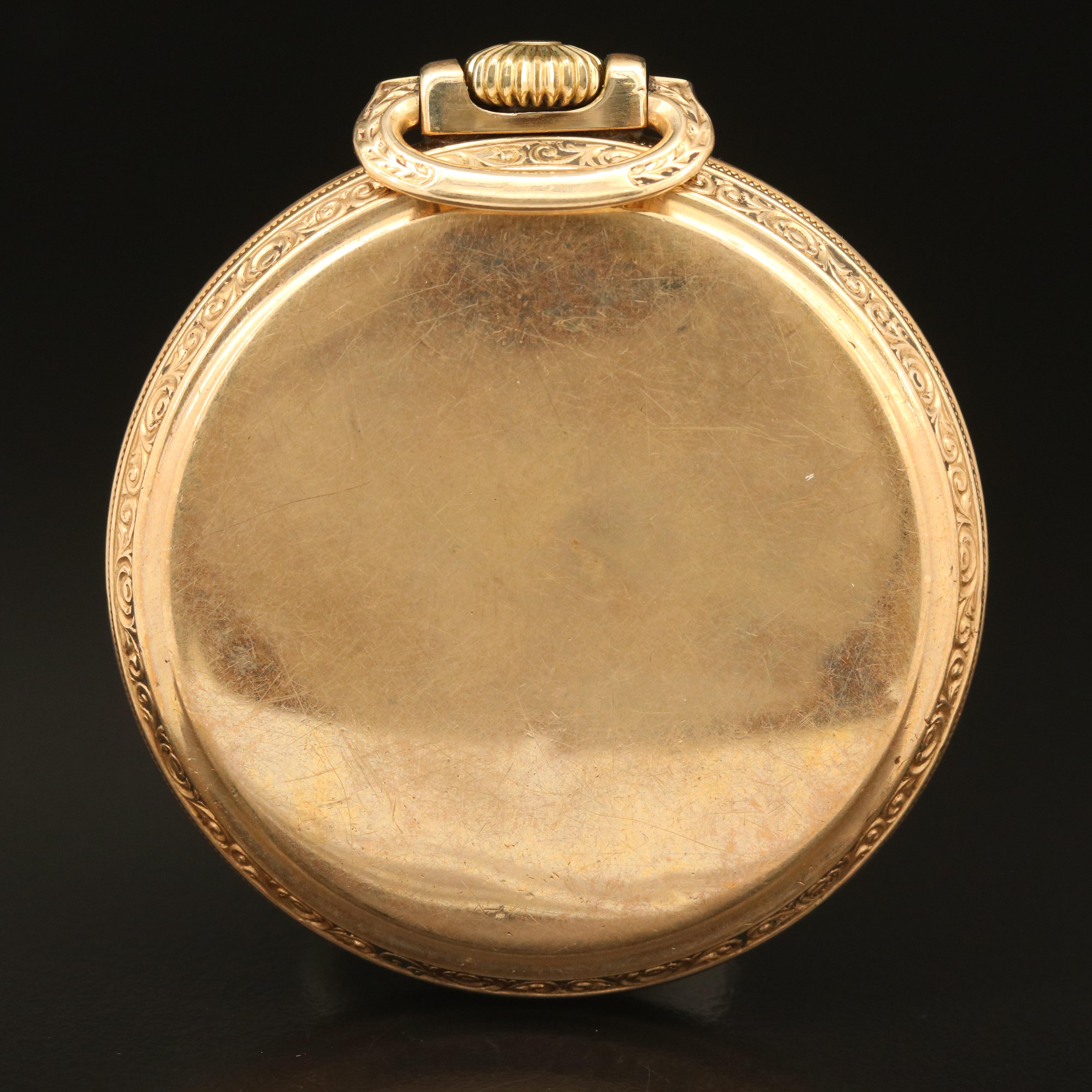 1926 Waltham "Vanguard Railroad" with Wind Indicator Pocket Watch