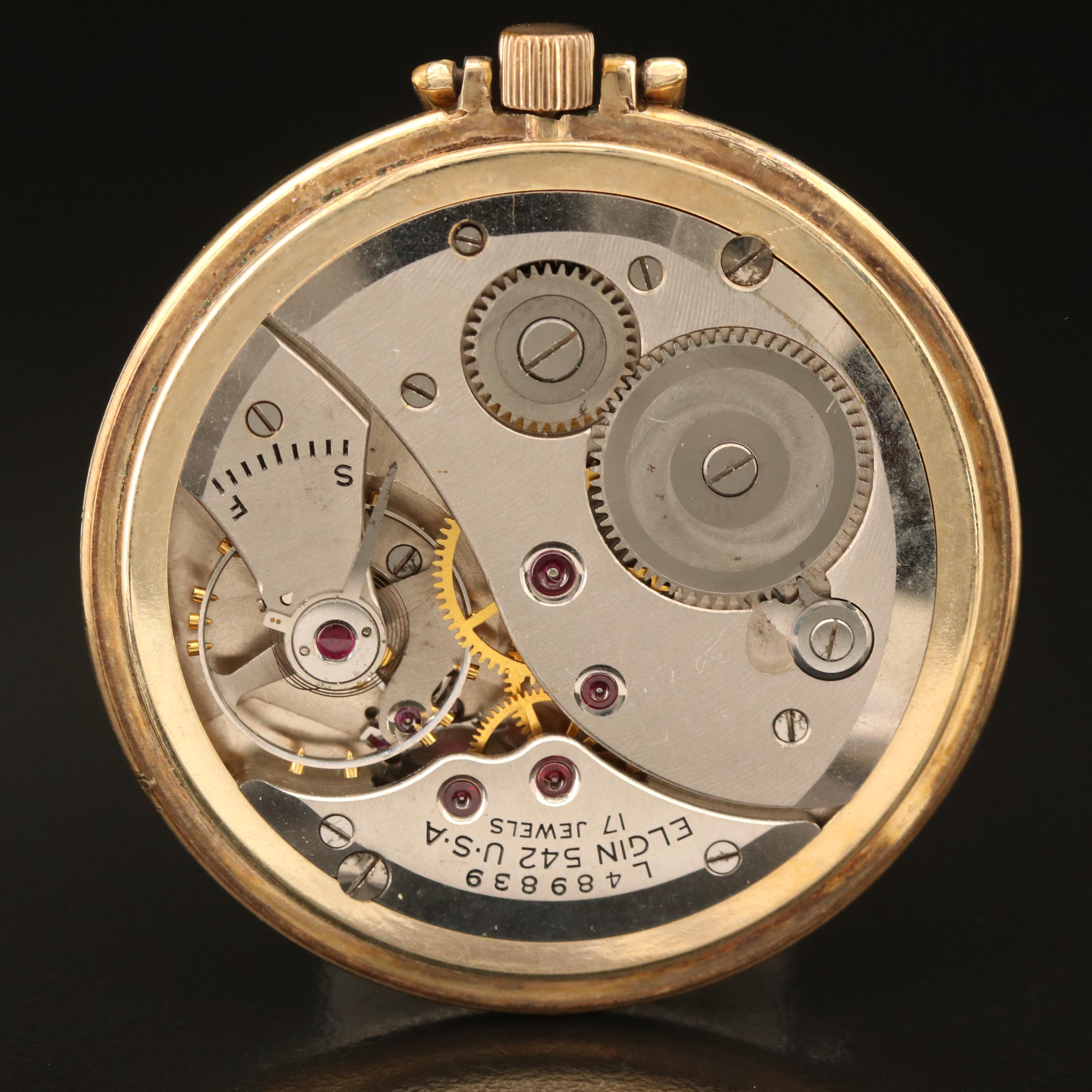 1946 Elgin Deluxe Gold-Filled Pocket Watch