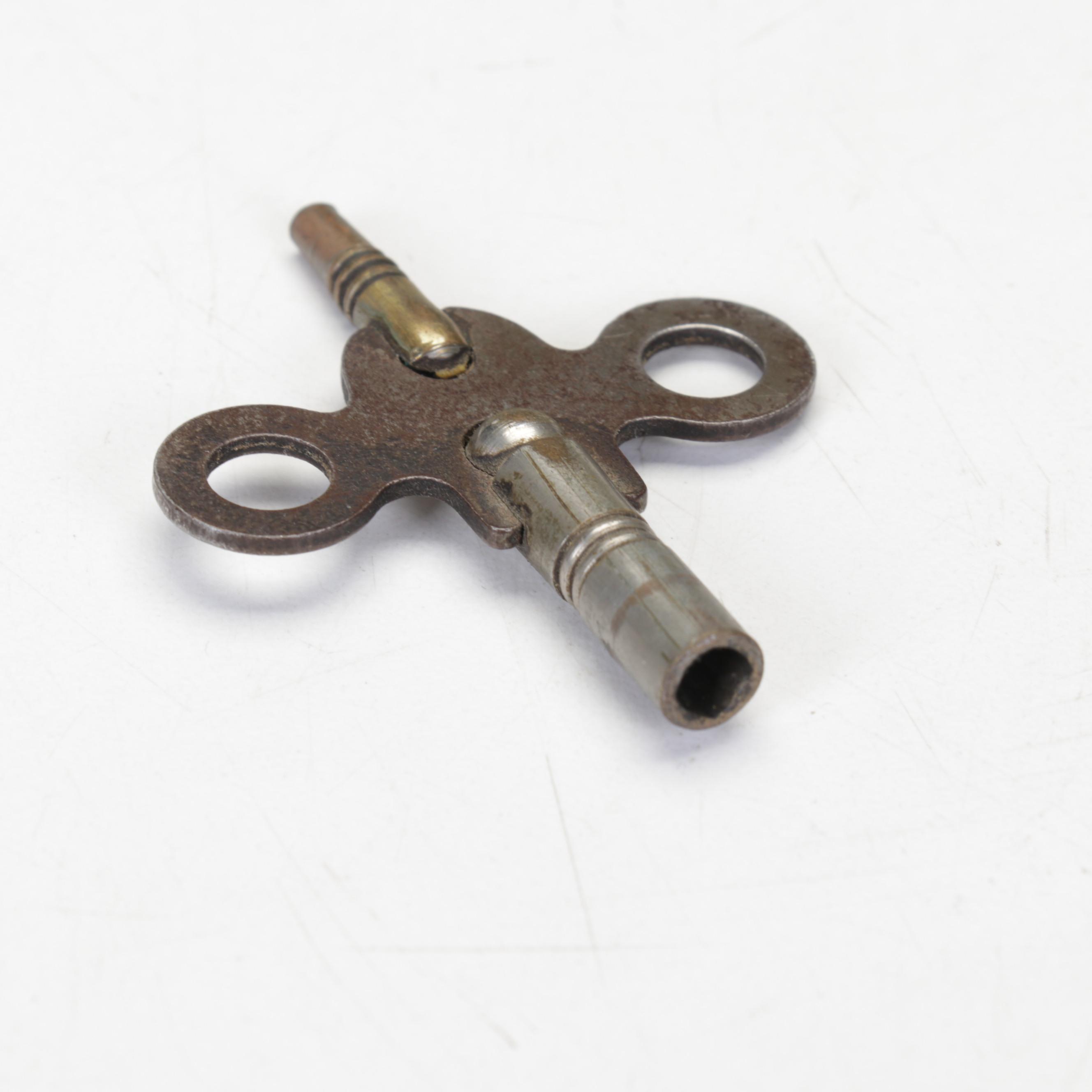 Hand-Painted and Stenciled Sessions Tambour Mantel Clock