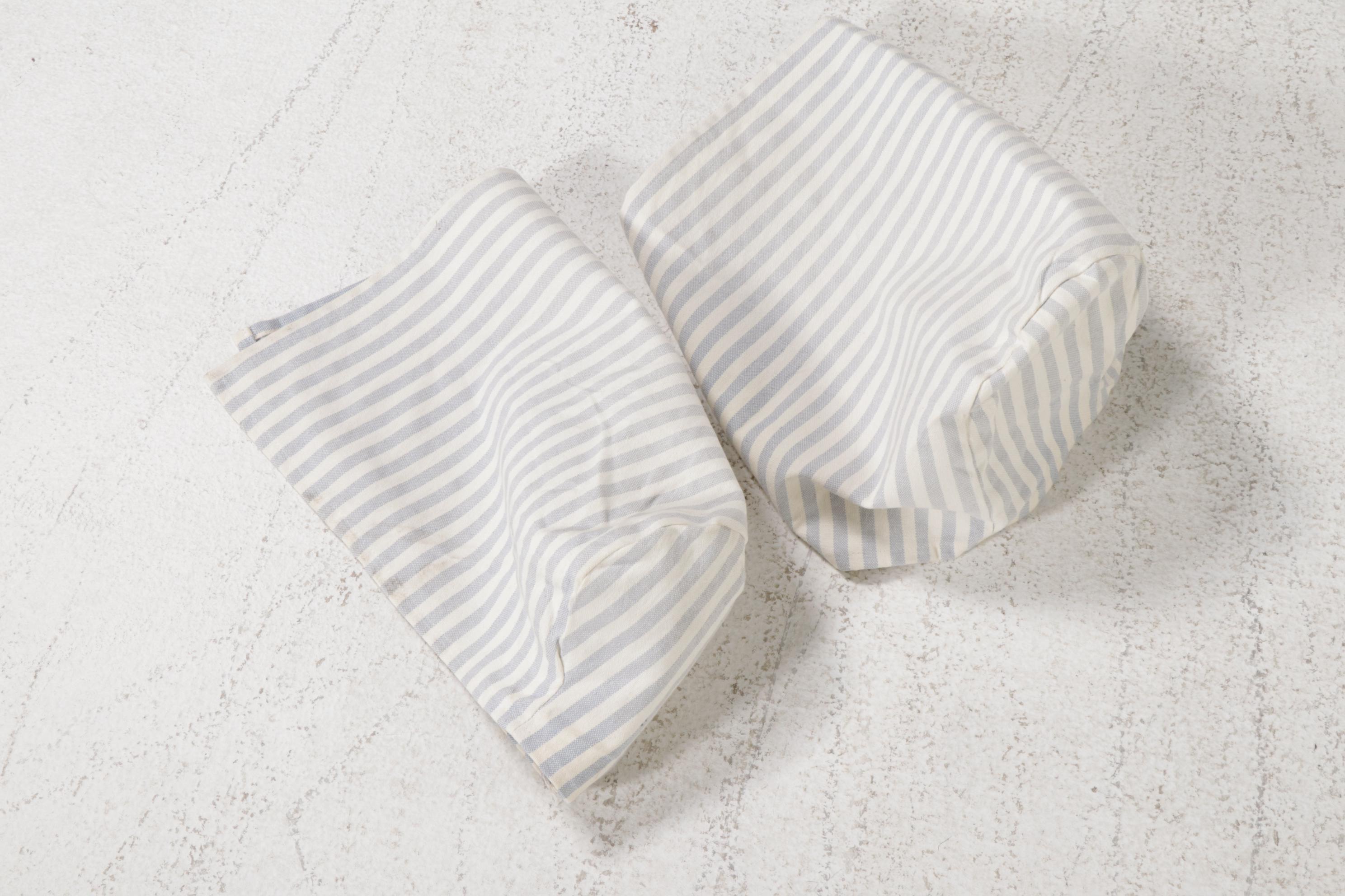 Lee Industries Striped Canvas Upholstered Sofa, Late 20th Century