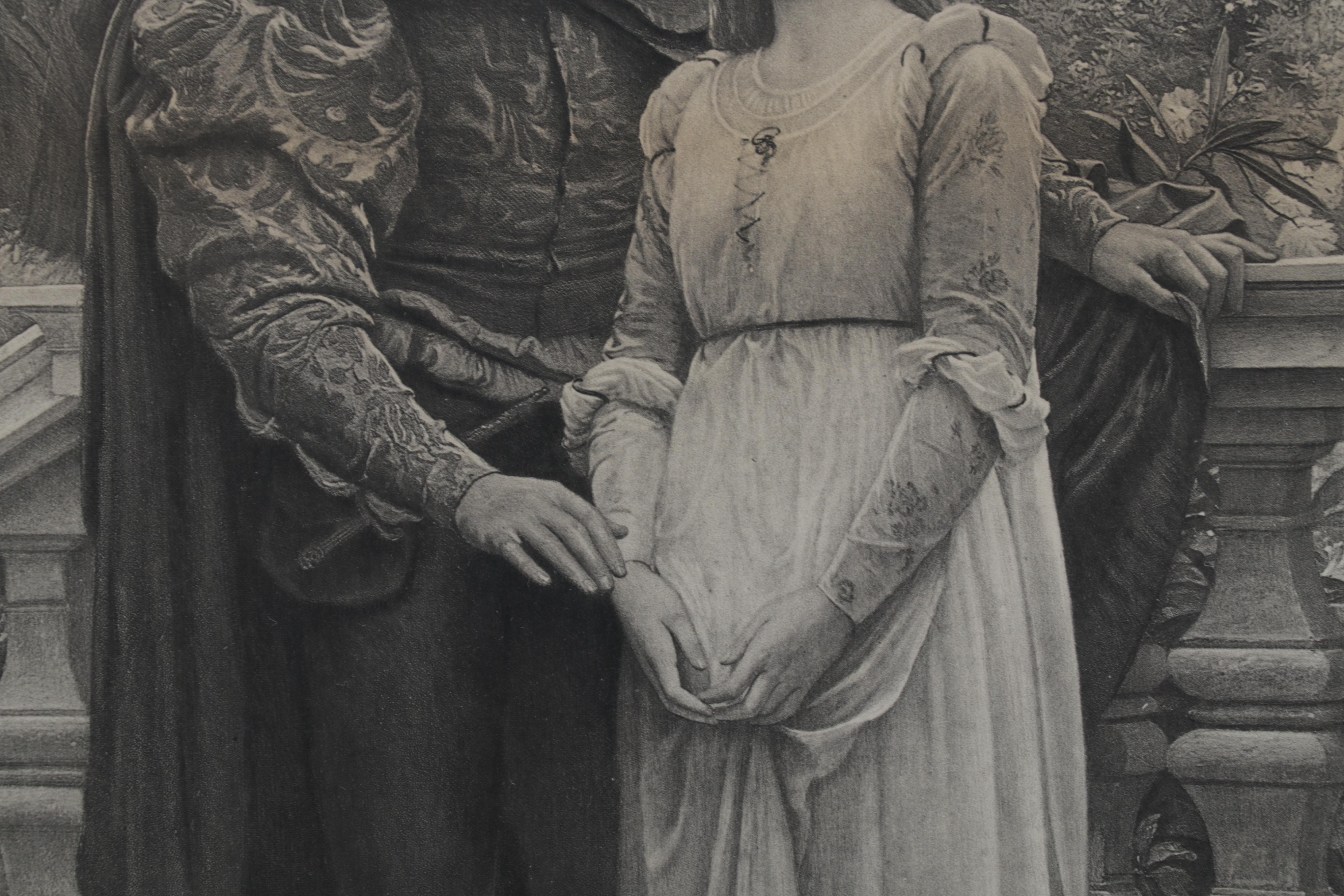 Photogravure After Charles Edward Perugini "The First Spoken Words of Love"