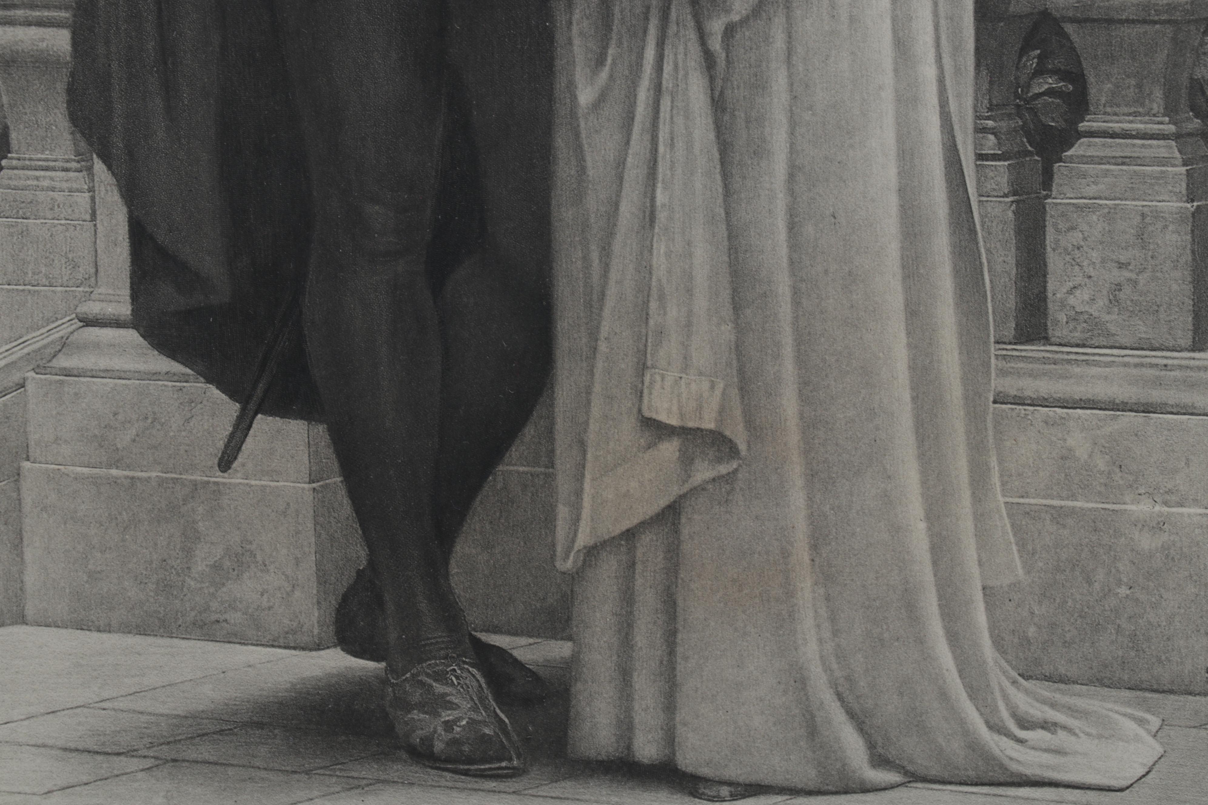 Photogravure After Charles Edward Perugini "The First Spoken Words of Love"