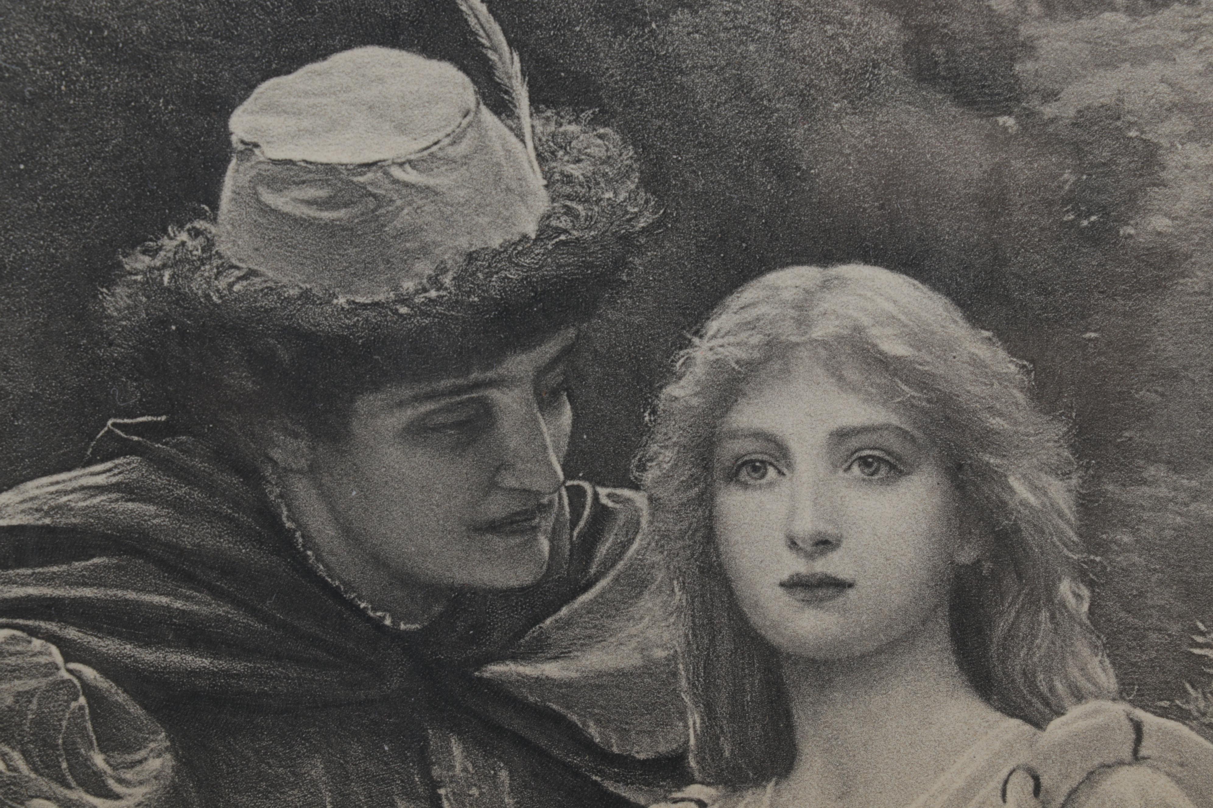 Photogravure After Charles Edward Perugini "The First Spoken Words of Love"