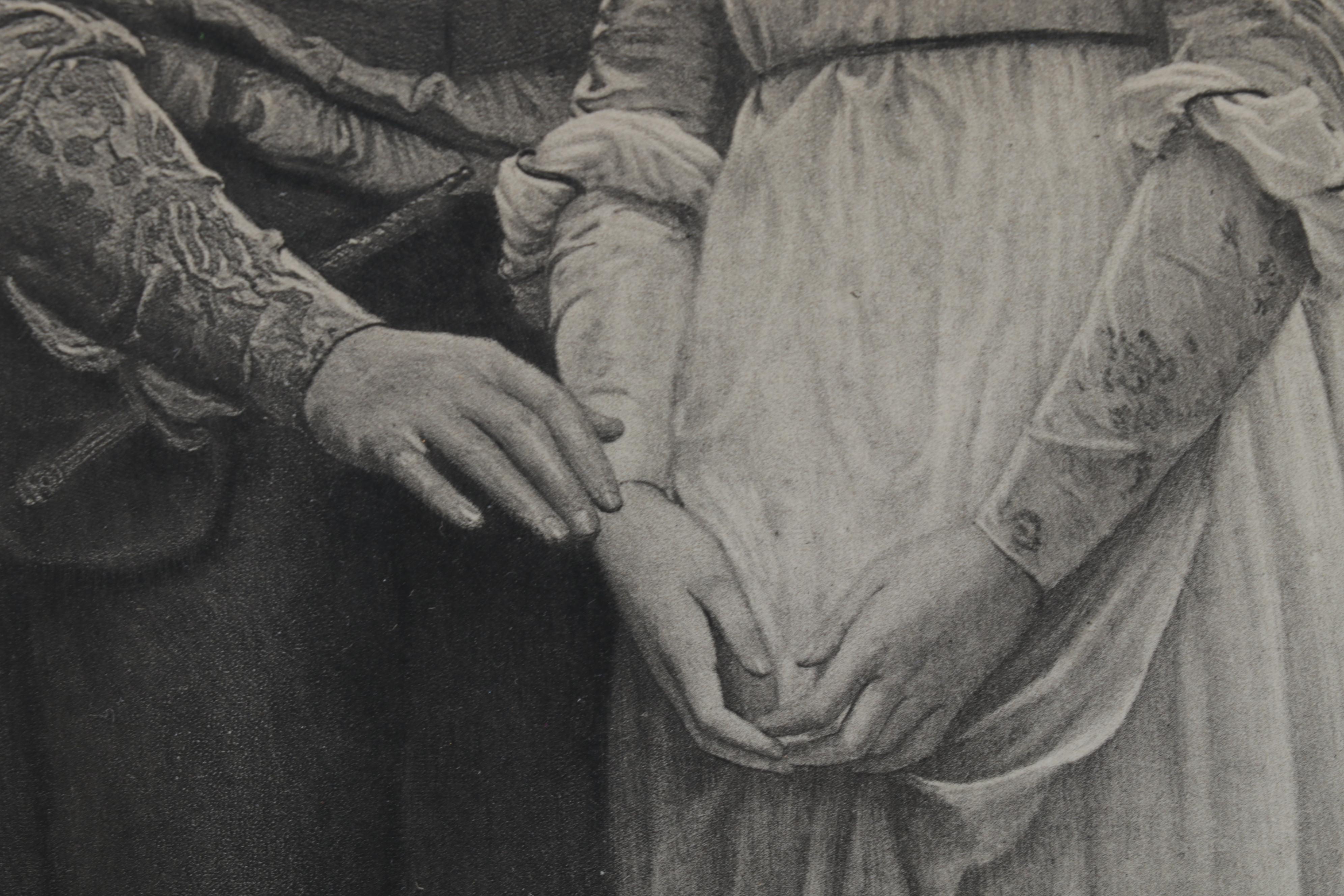 Photogravure After Charles Edward Perugini "The First Spoken Words of Love"