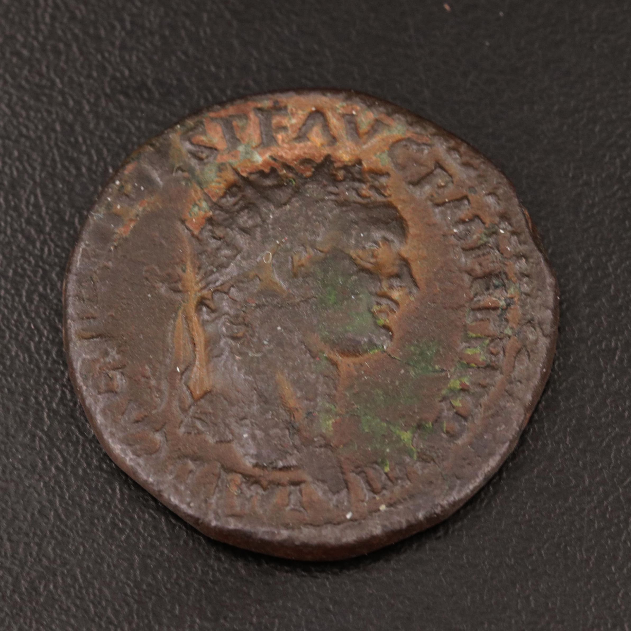 Ancient Roman Imperial Dupondius of Domitian, ca. 81 AD