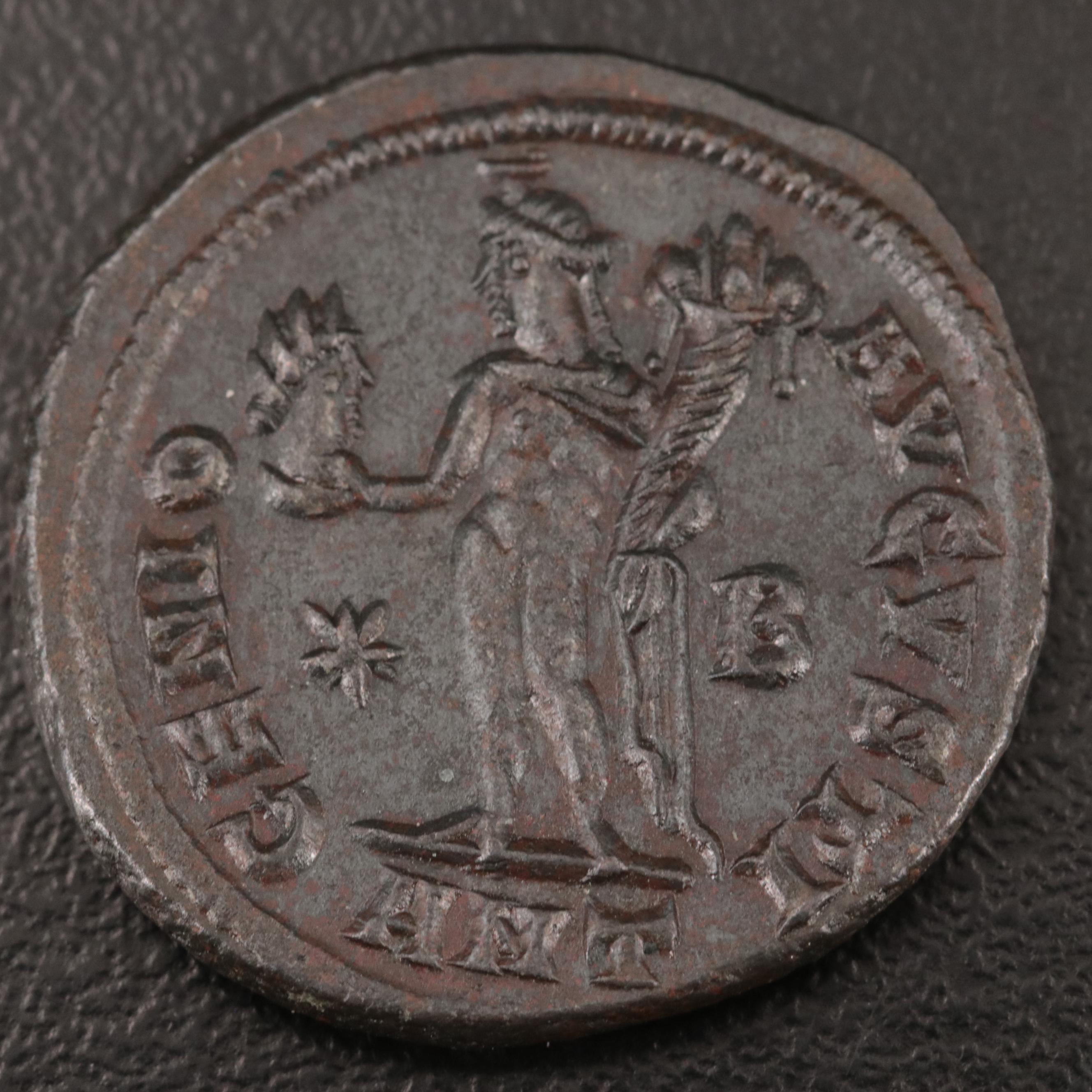 Ancient Roman Imperial Follis of Galerius, ca. 305 AD