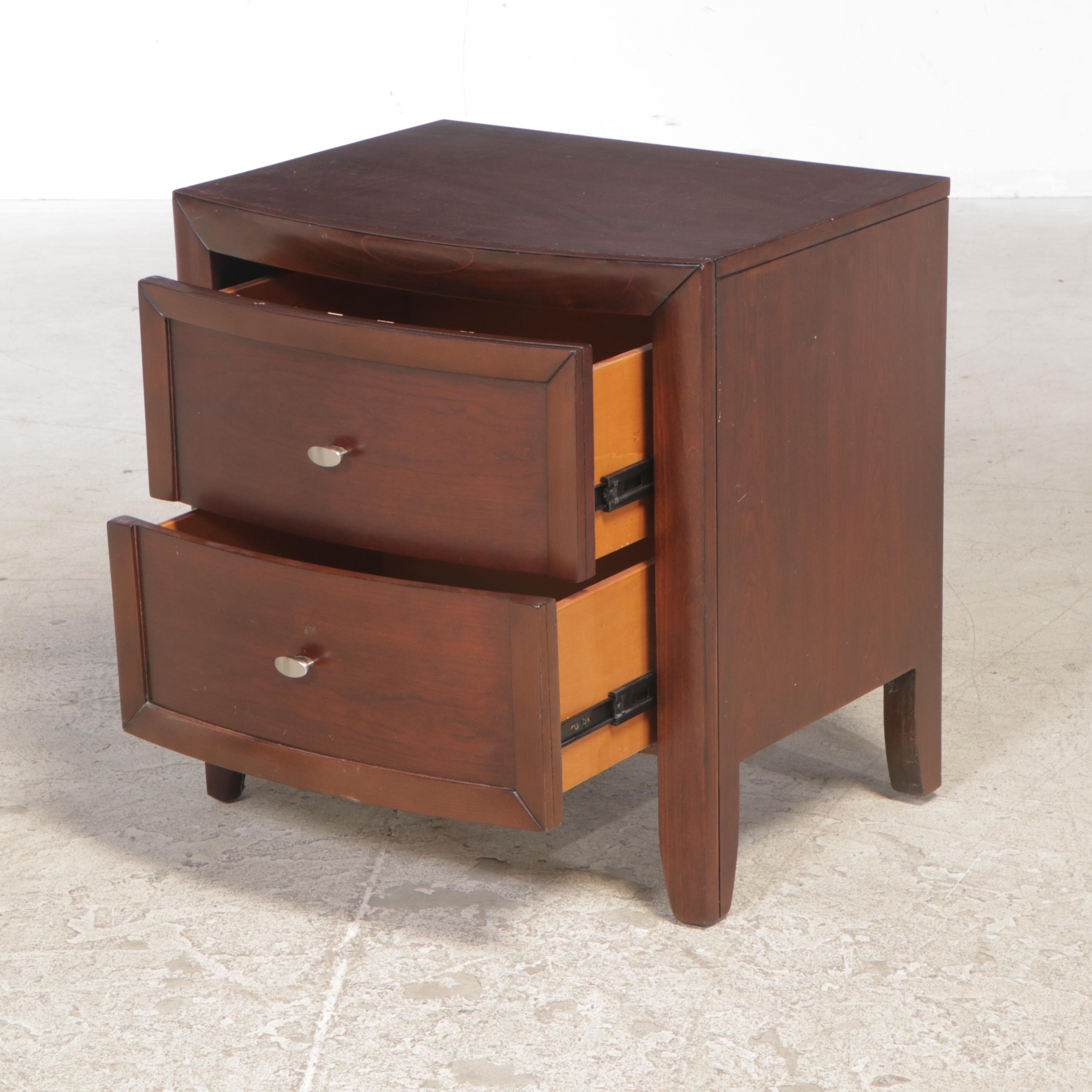 Casana Furniture "Juliette" Cherrywood Queen Size Bed Frame with Nightstand