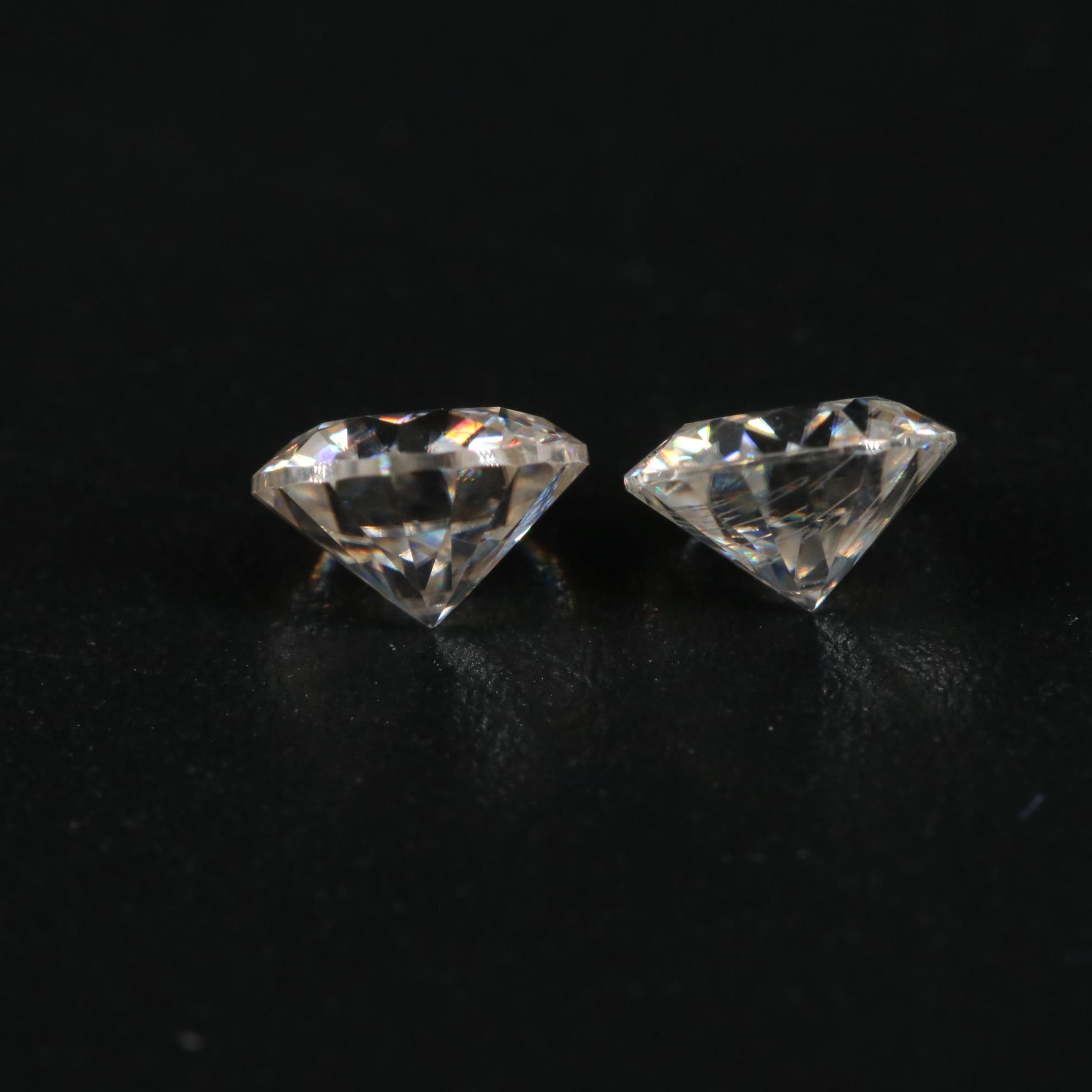 Loose 0.87 CTW Moissanite