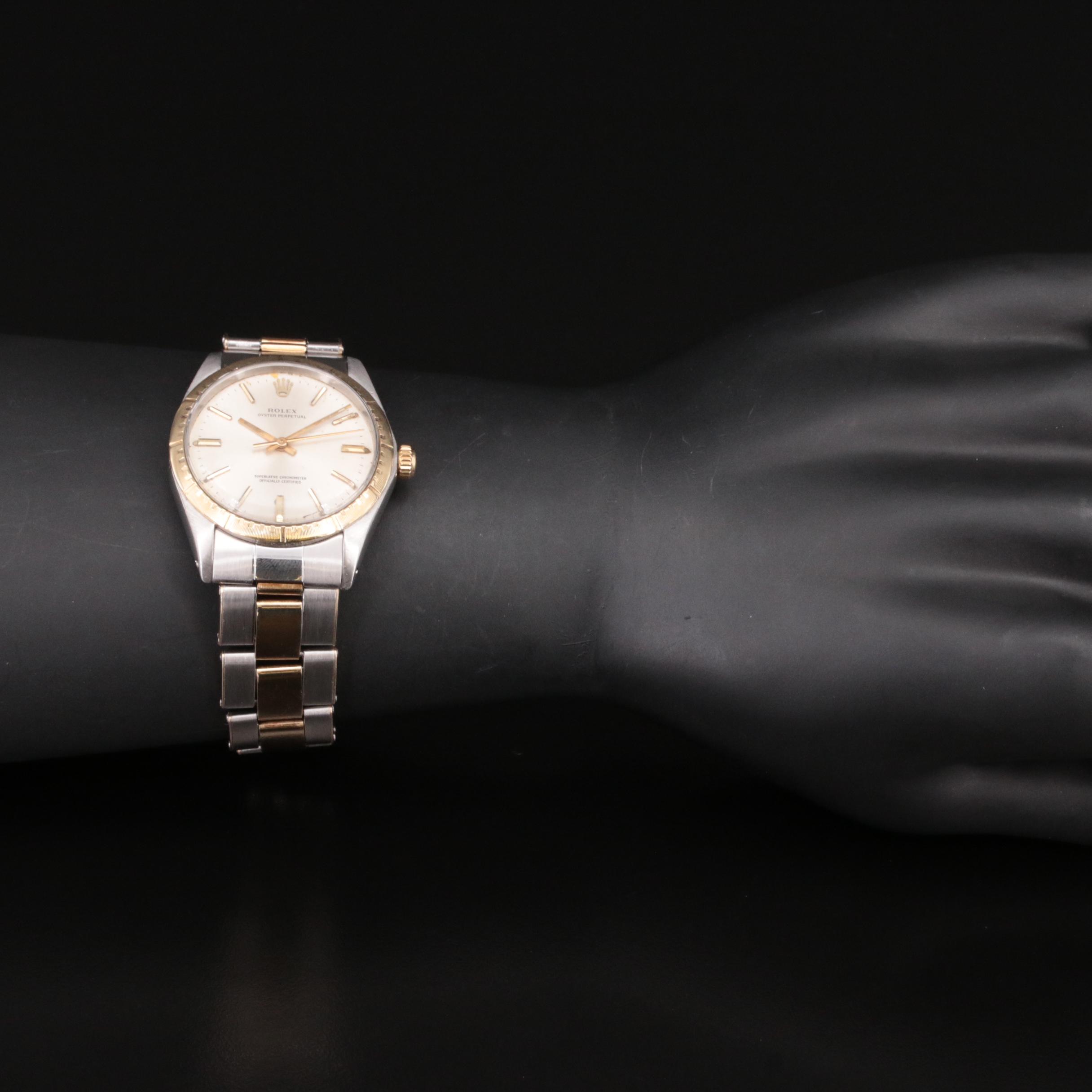 1969 Rolex Oyster Perpetual 14K and Stainless Steel Watch