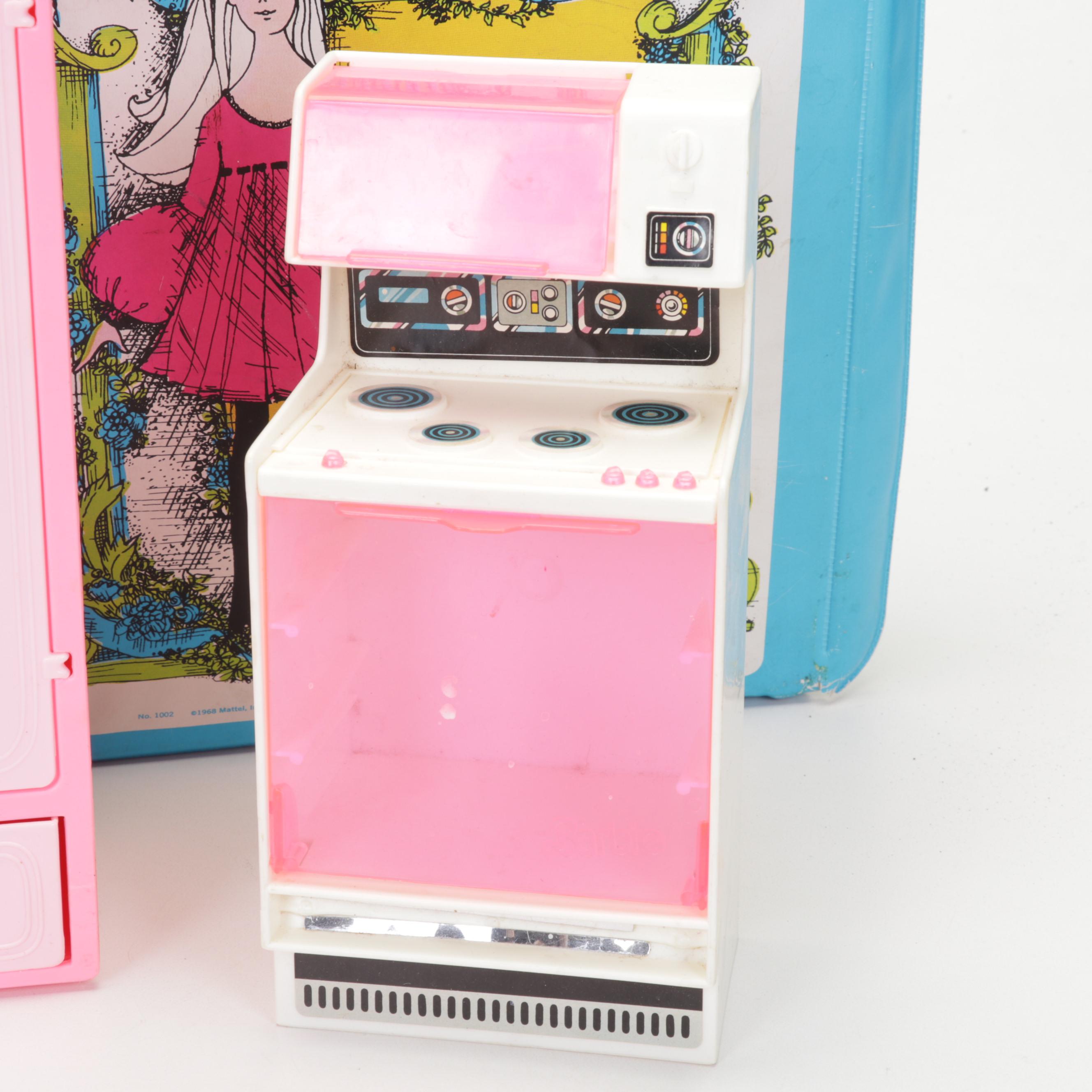 Mattel Barbie Dolls, Clothing, Cases, & Accessories with 1980's Trans-Am