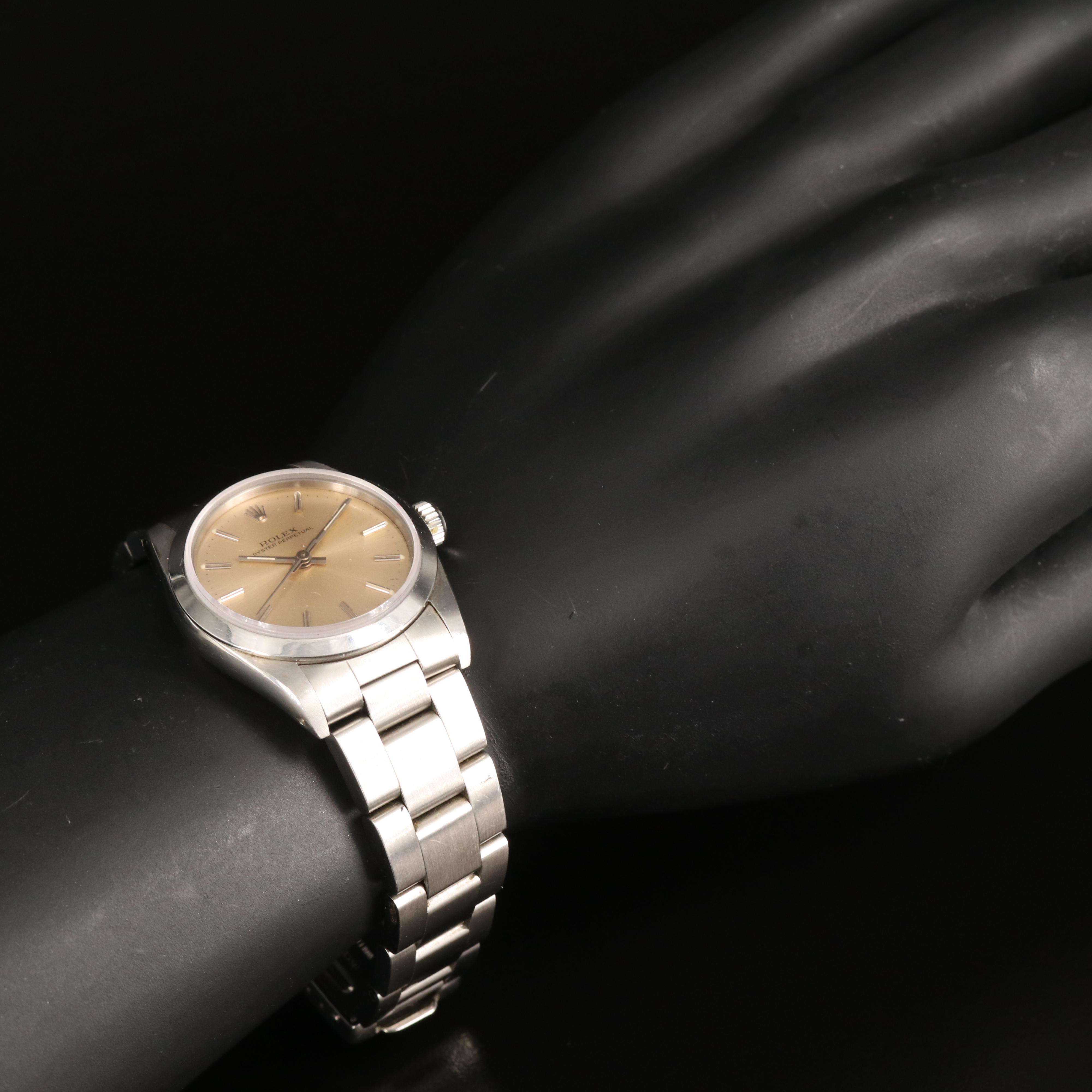 Rolex Stainless Steel Oyster Perpetual Watch Circa 1990