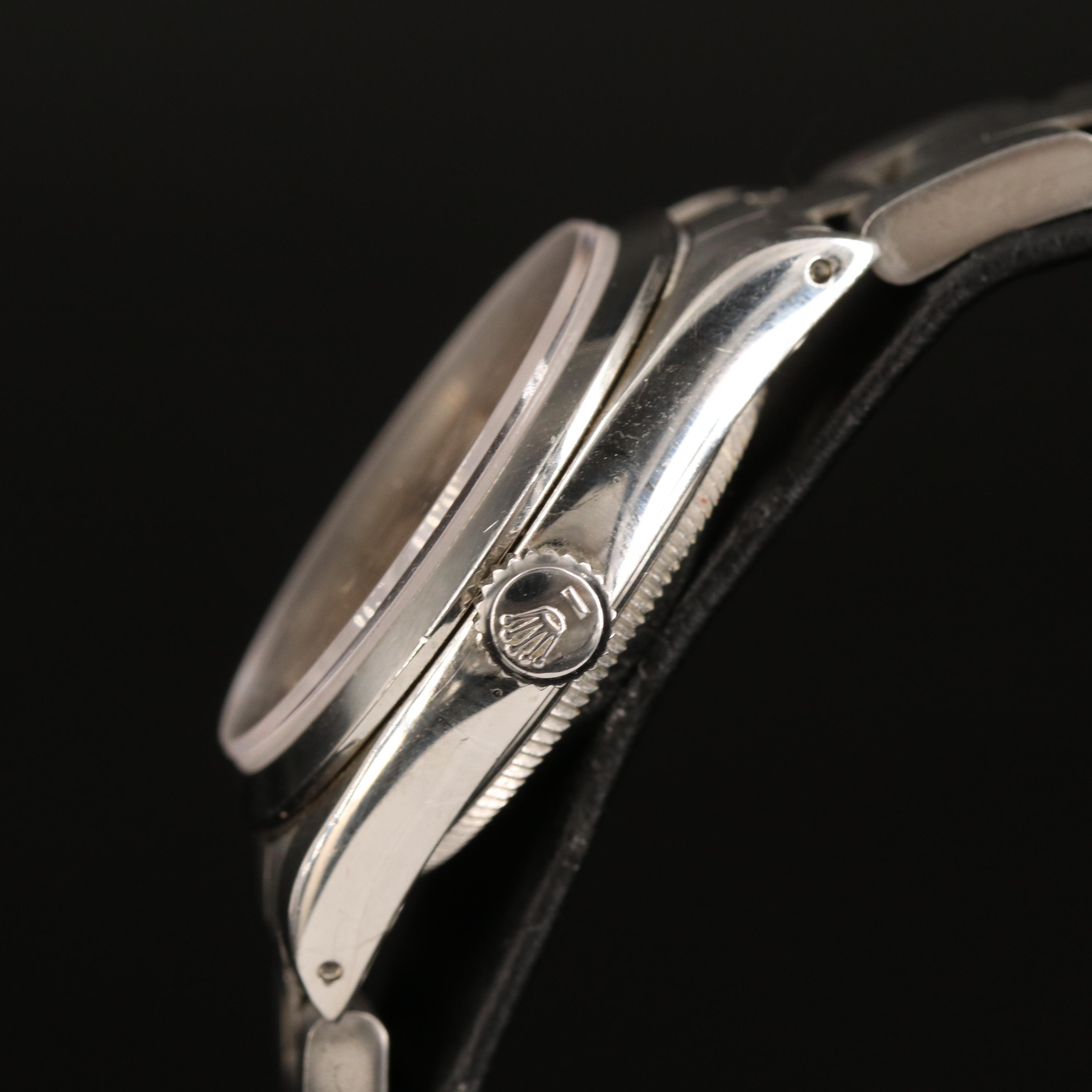 Rolex Stainless Steel Oyster Perpetual Watch Circa 1990