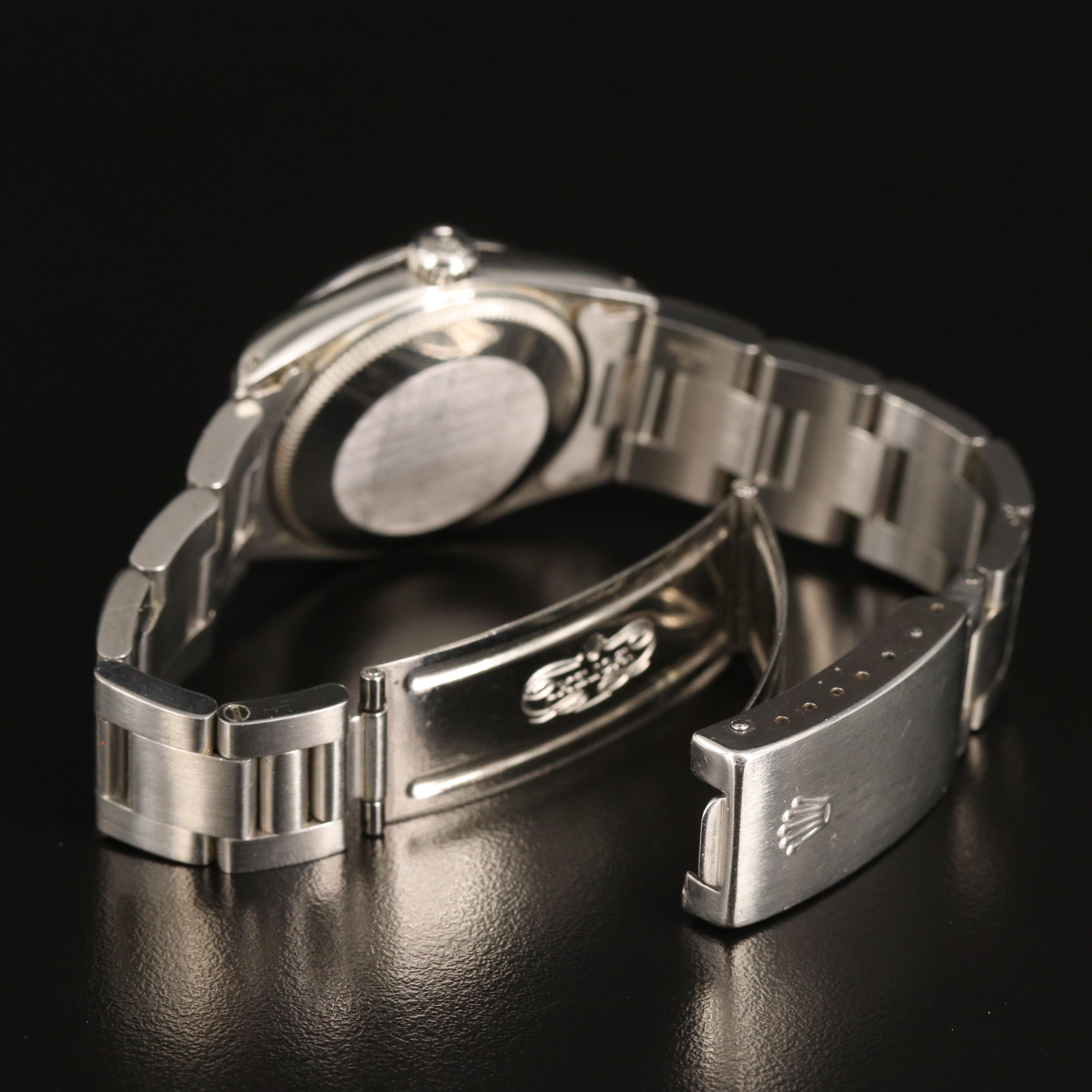 Rolex Stainless Steel Oyster Perpetual Watch Circa 1990