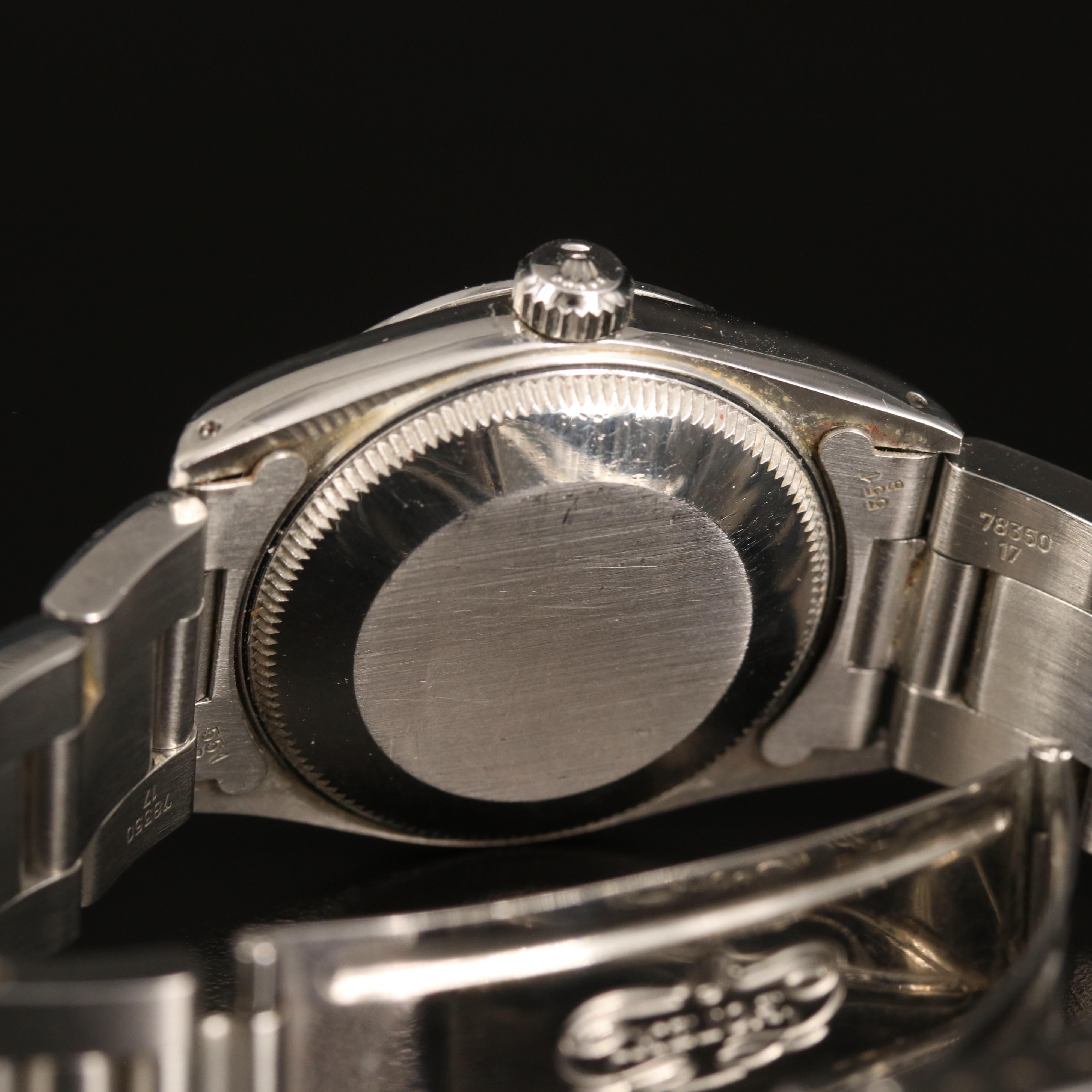 Rolex Stainless Steel Oyster Perpetual Watch Circa 1990