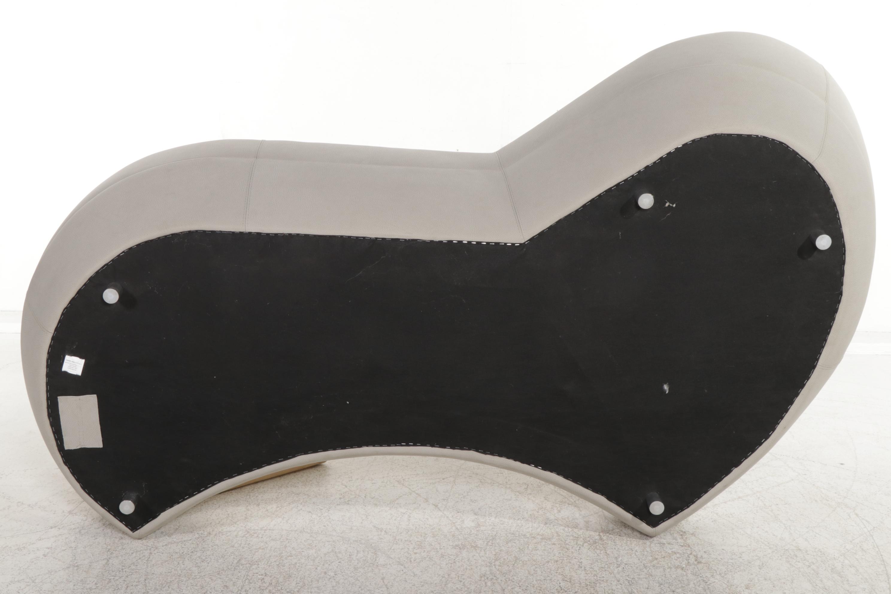 Roche Bobois Modernist Style Leather Sofa